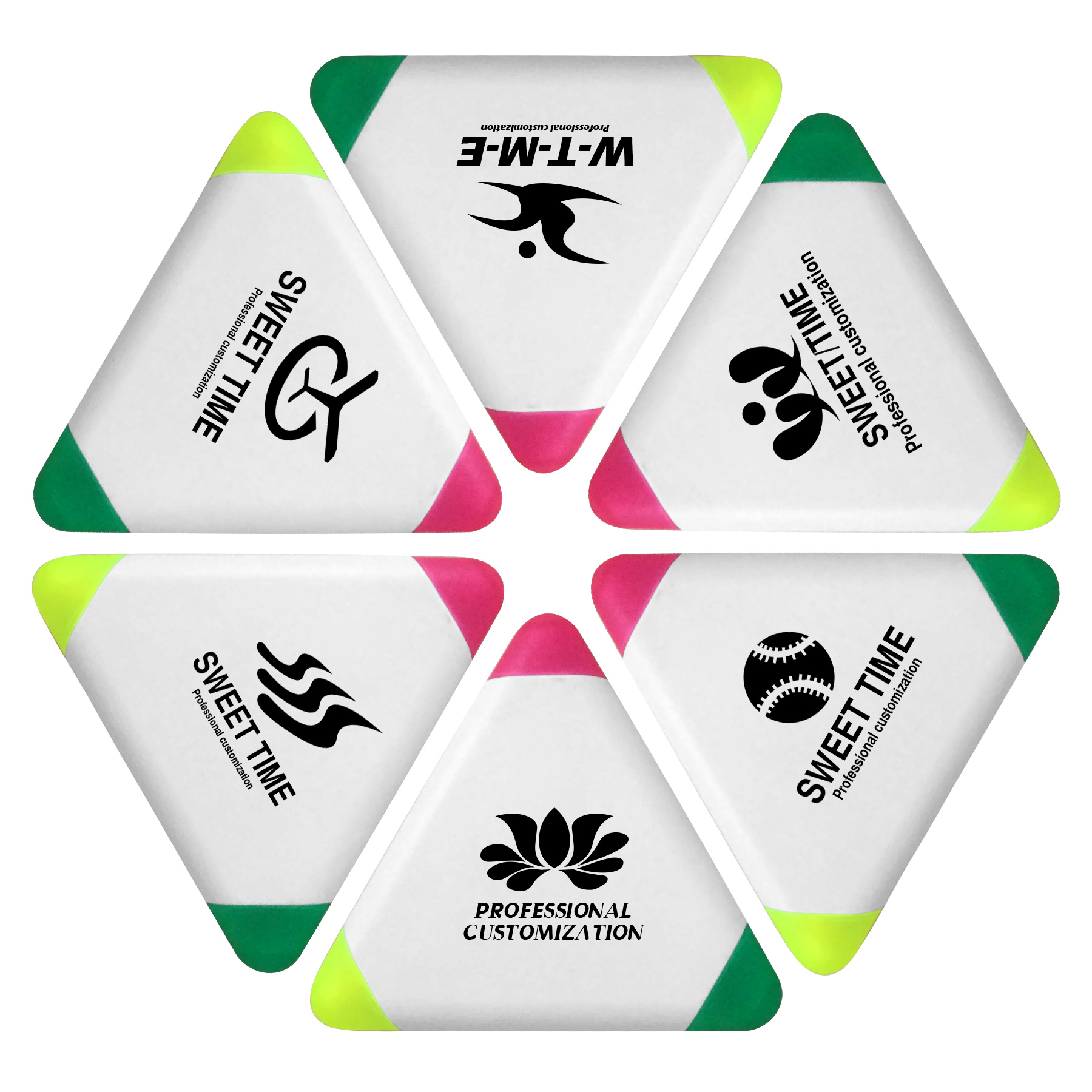 Tri-color Highlighter Pen 1