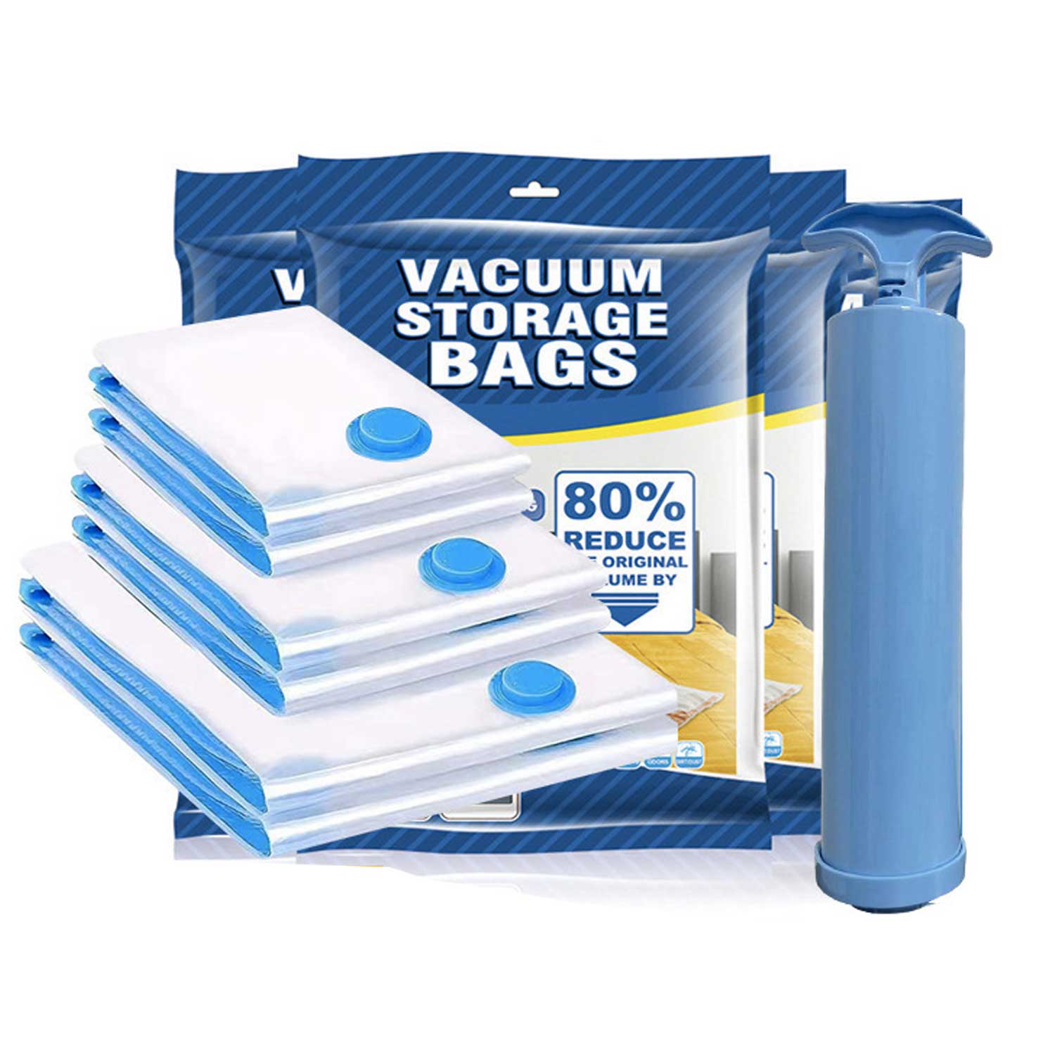 Transparent Vacuum Storage Bags for Clothes & Bedding 5