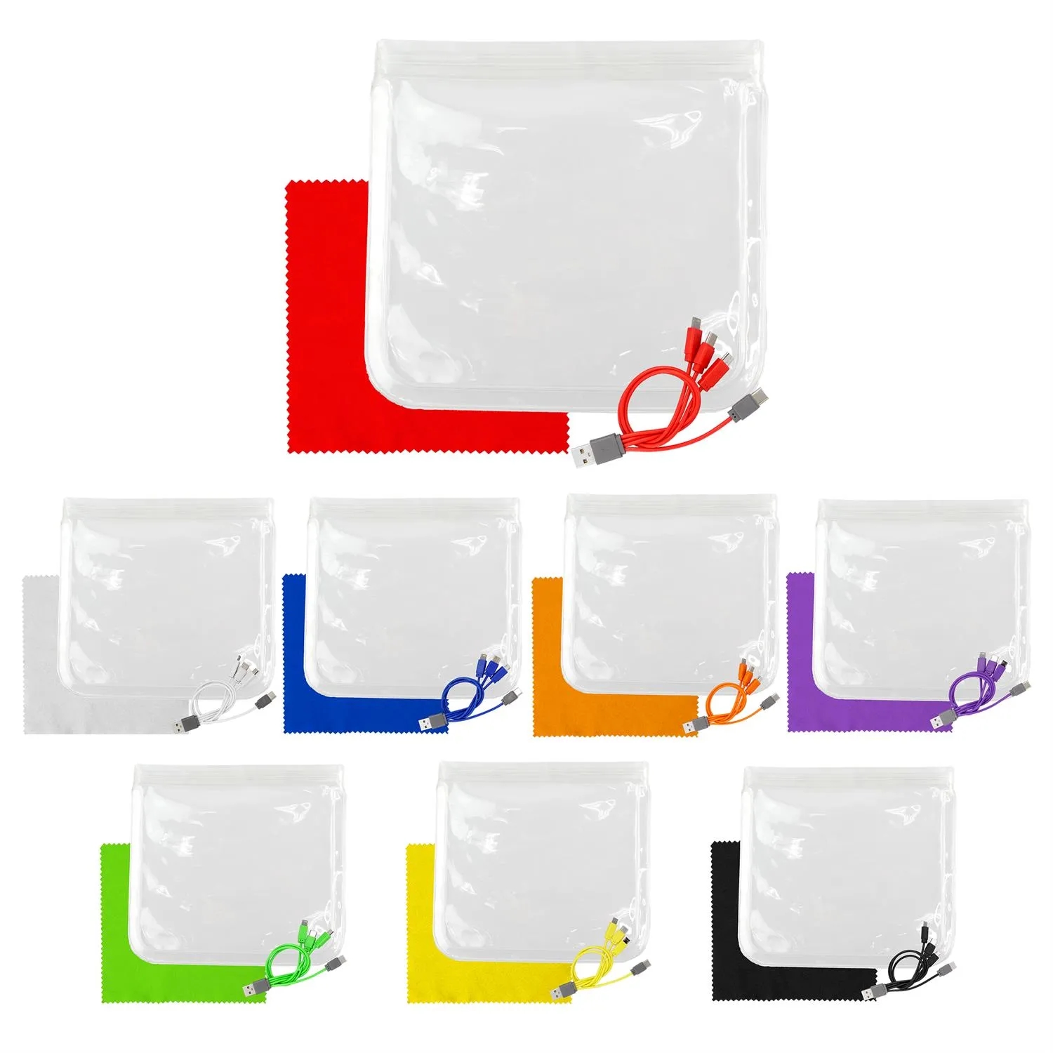 Clear Cable & Cloth Set 17