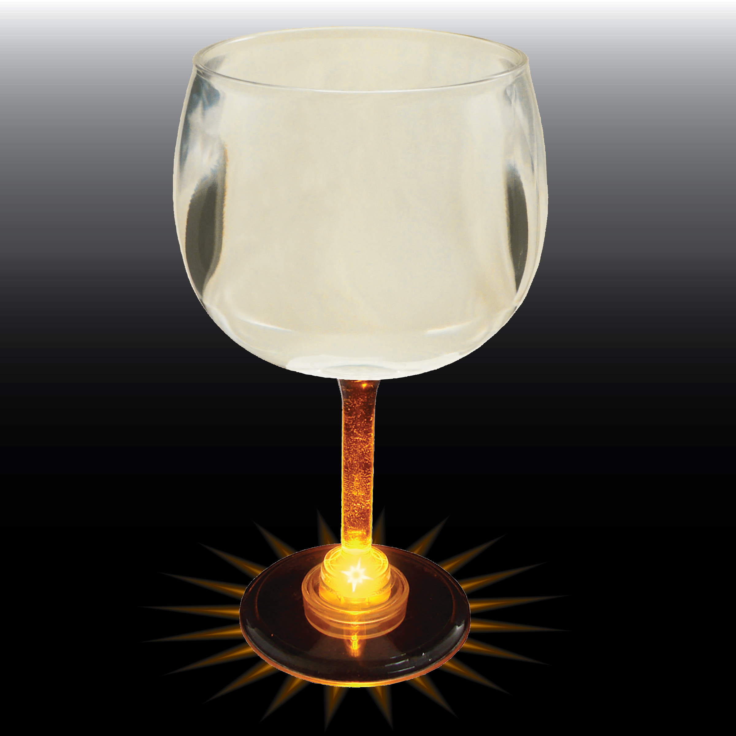 12oz Light Up Standard Stem Plastic Wine Goblet 10