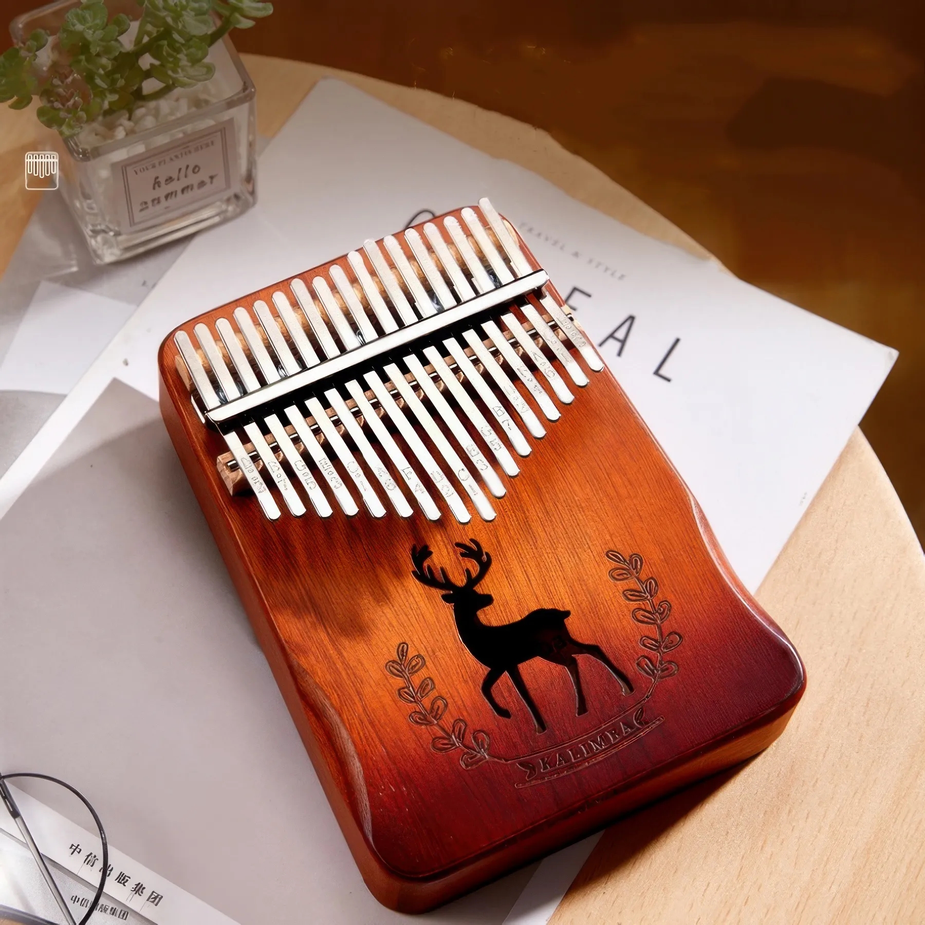17 Key Single-Board Kalimba Thumb Piano 3