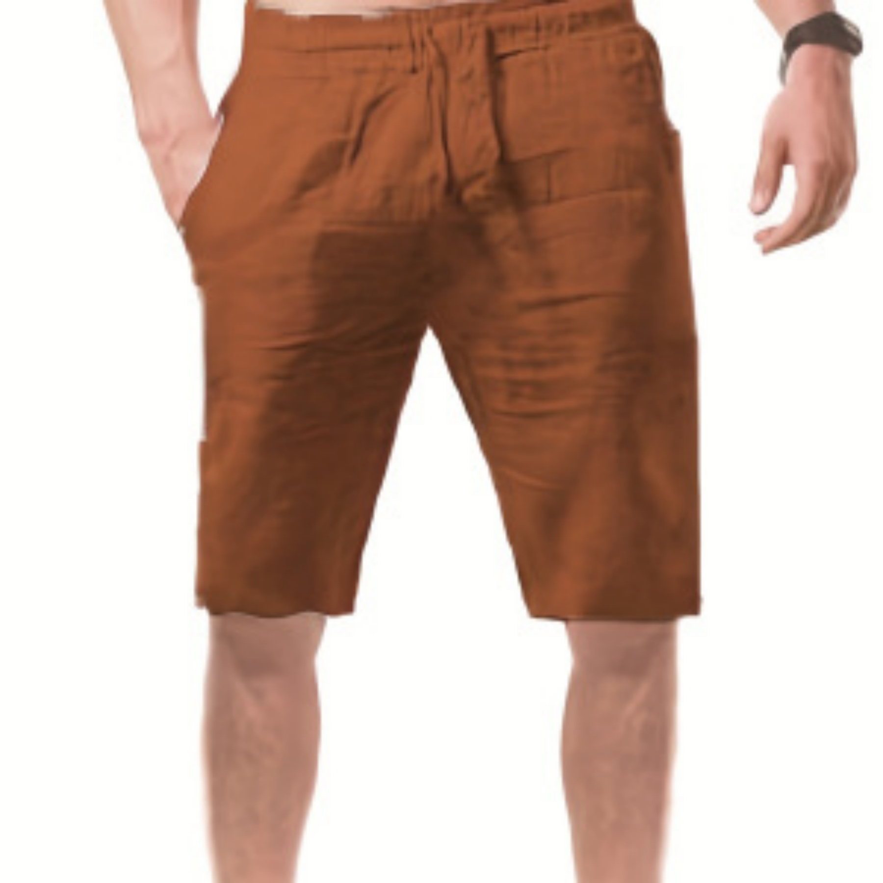 Men Linen Shorts 4