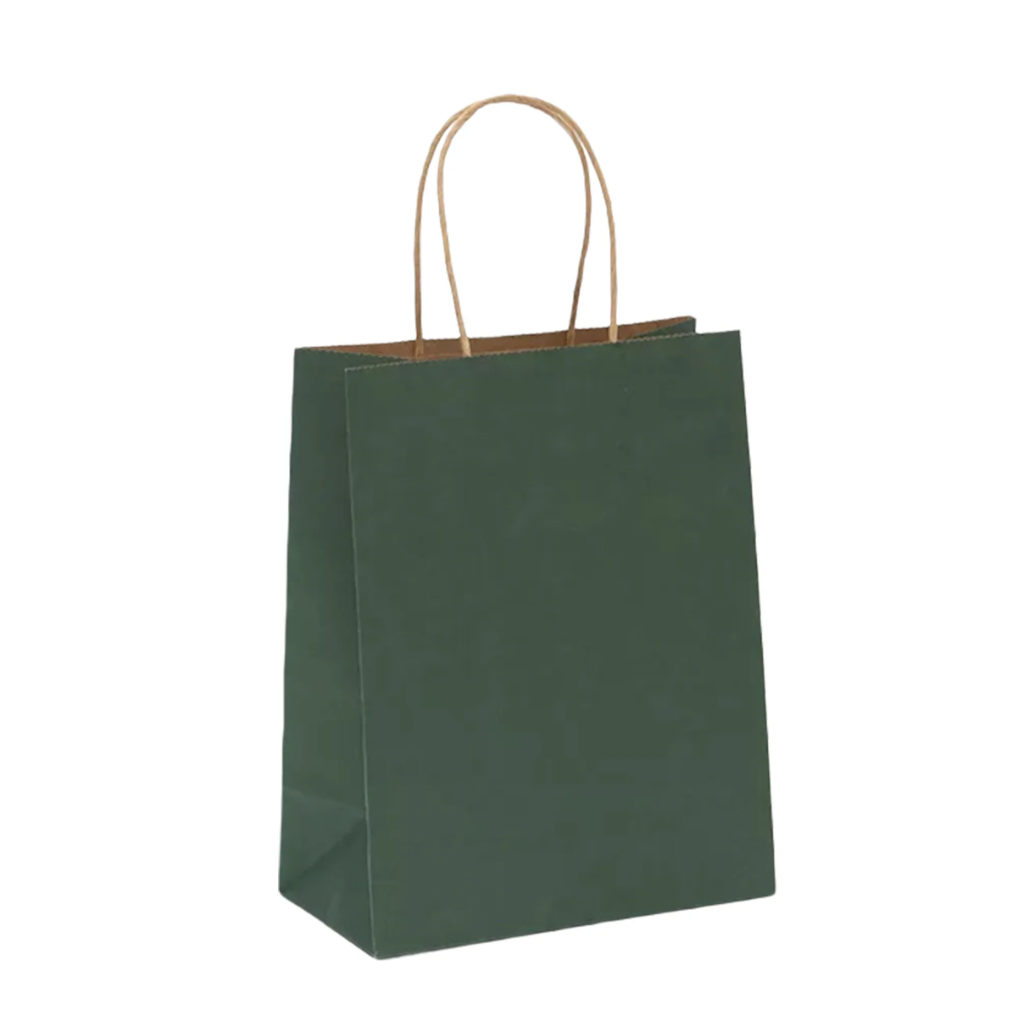 MOQ 100 PCS Kraft Paper Handbag 5