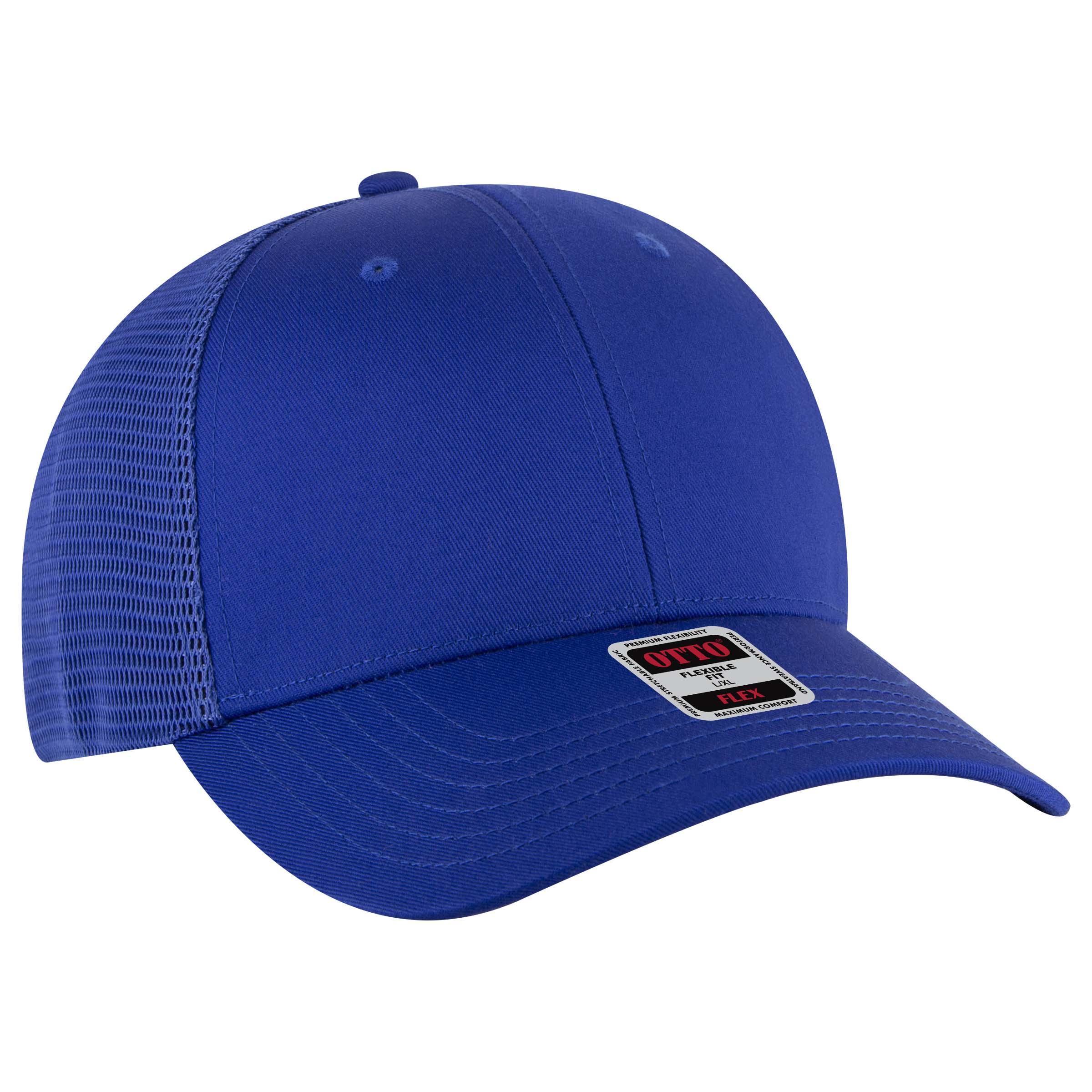 OTTO CAP® OTTO FLEX® Fitted 6 Panel Low Profile Mesh Back Trucker Hat 11