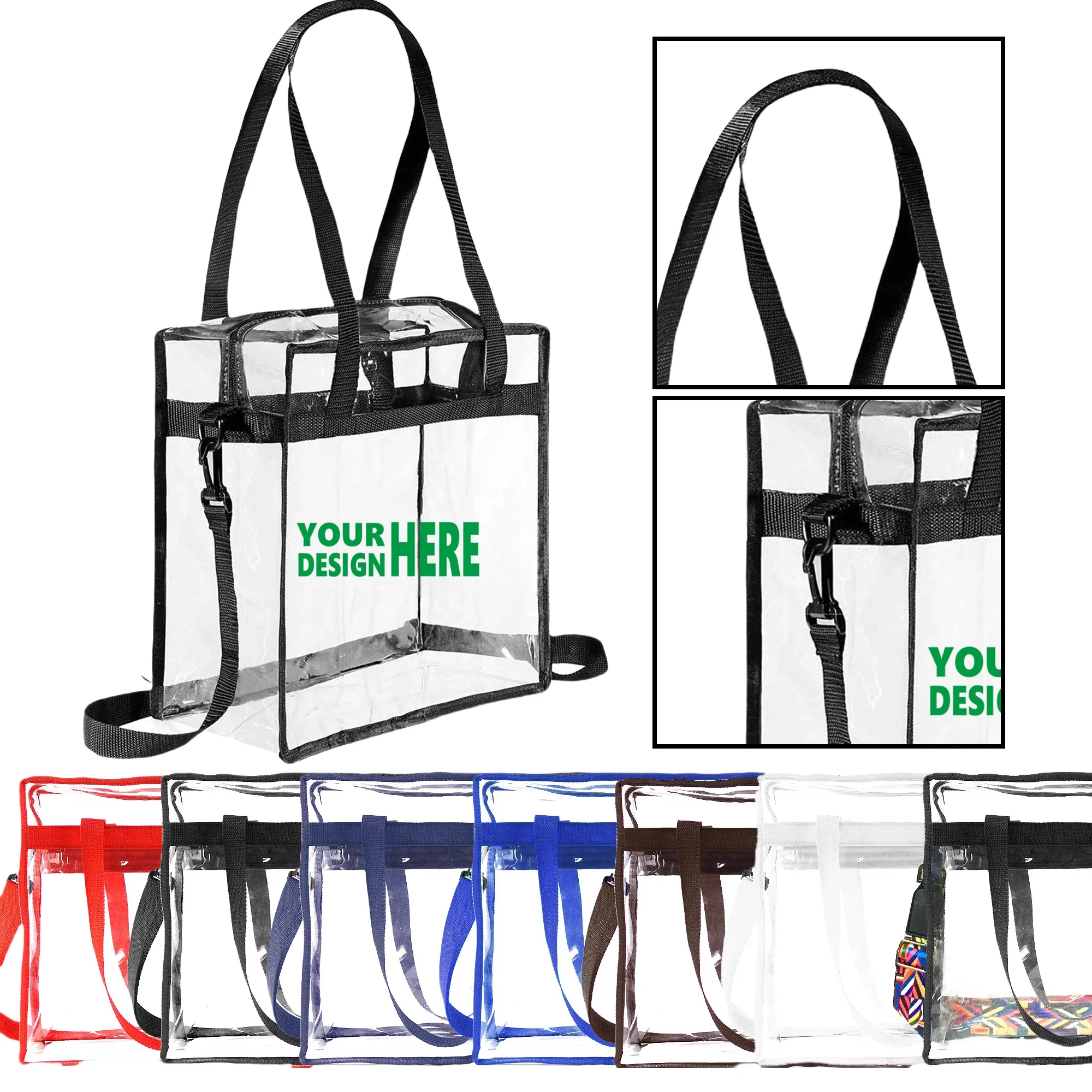 Clear PVC Bag Stadium Tote MOQ20 1