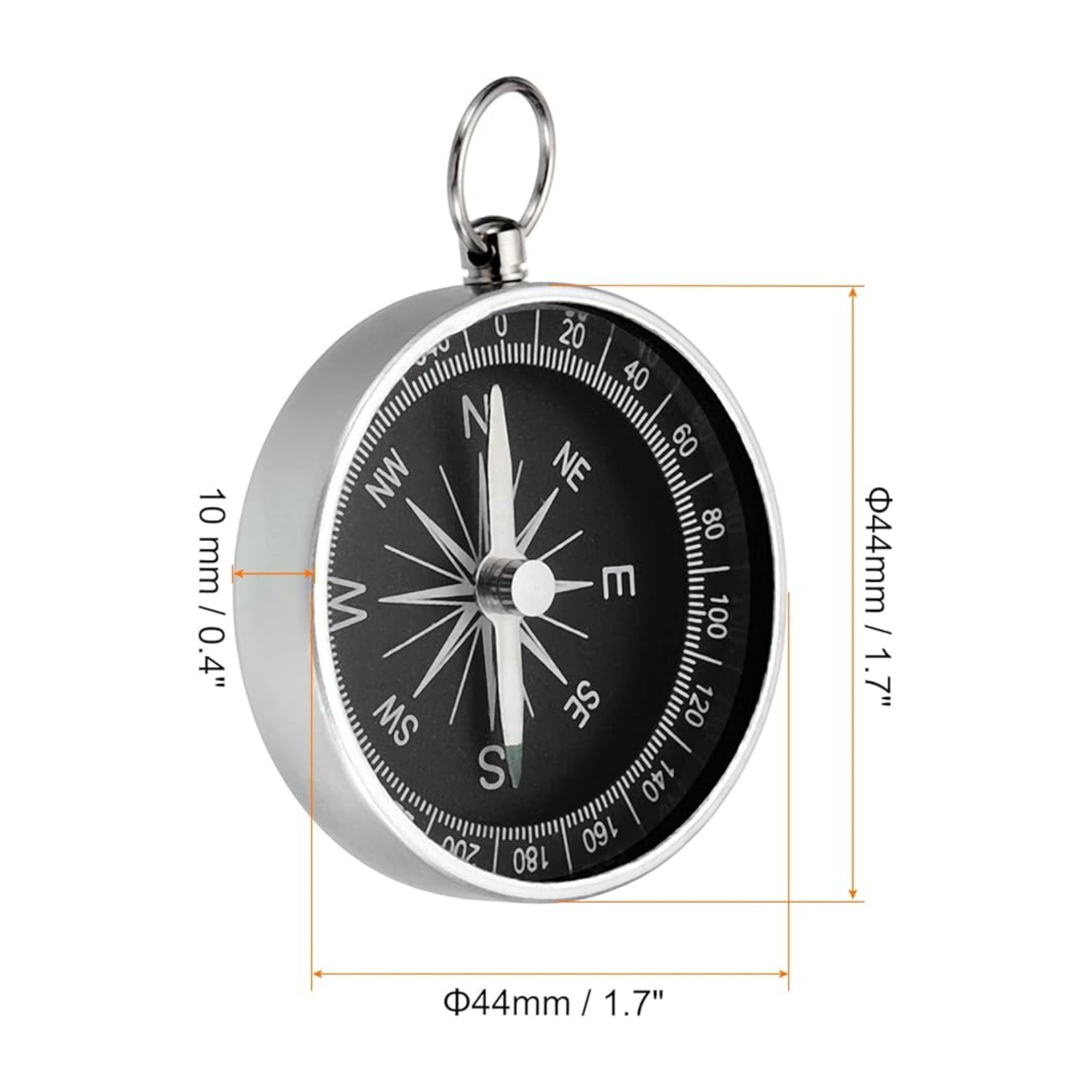 Navigation Compass With Key Ring 3