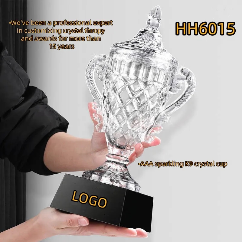 Factory Supply Crystal Trophy Cup Award Champion Winner 4