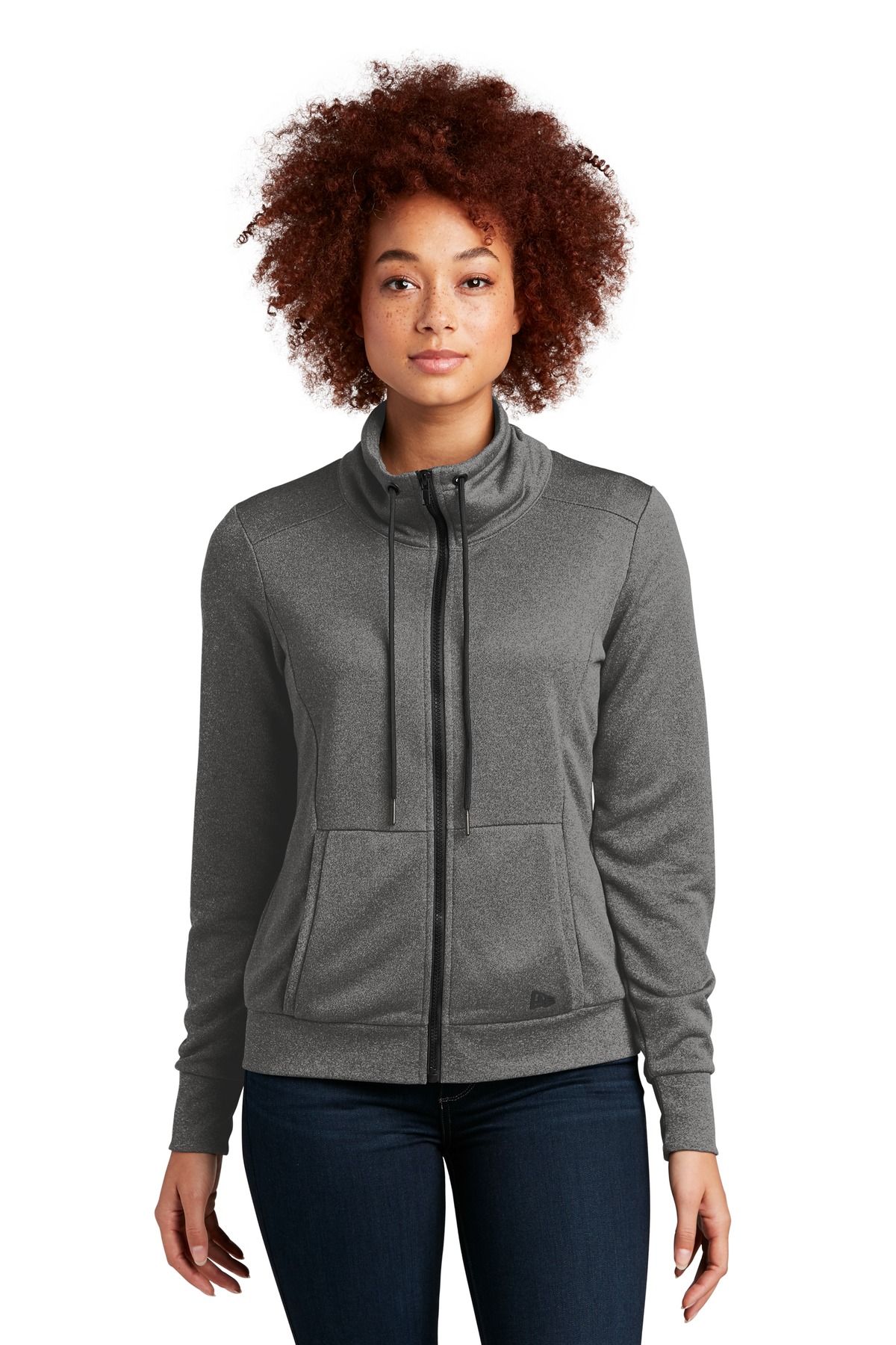New Era Women's Performance Terry Full-Zip Cowl LNEA530 27