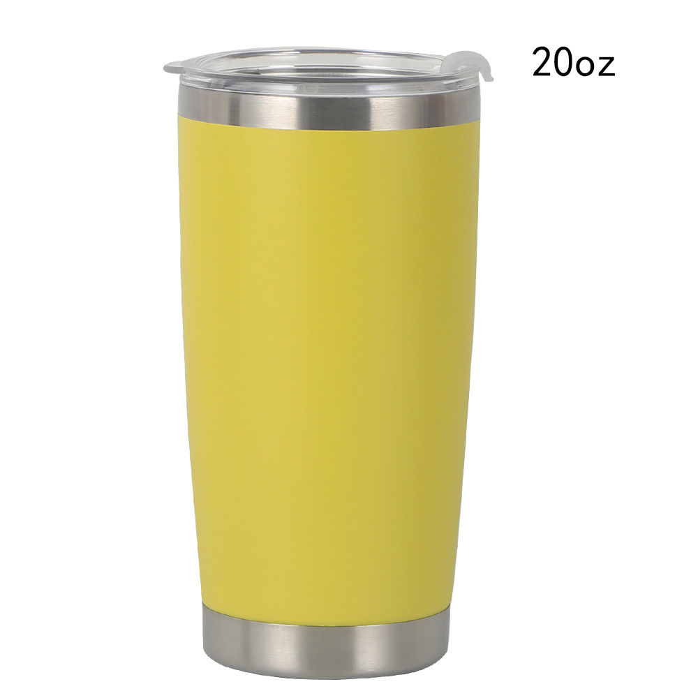 20oz Stainless Steel Vacuum Travel Mug Tumbler w/Lid 10