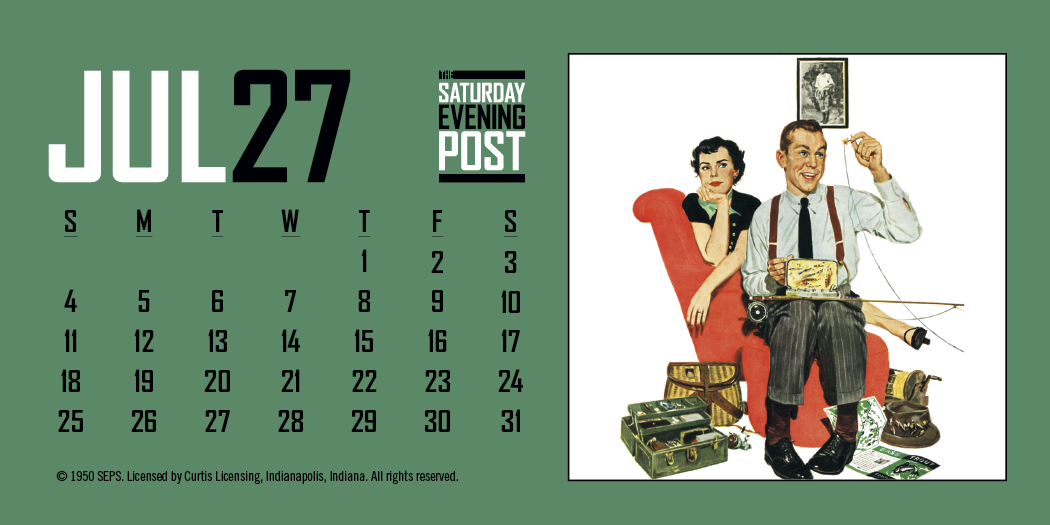 Triumph® Calendars The Saturday Evening Post Desk Calendar 50