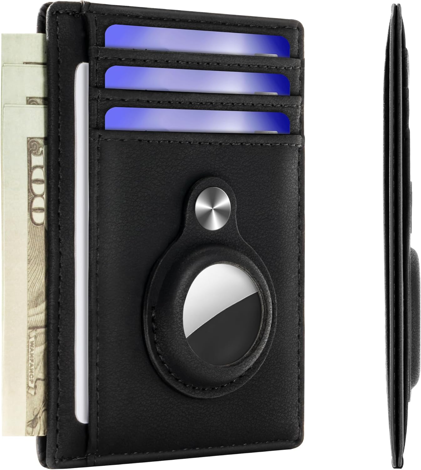 iBank ® AirTag-Compatible Slim Leatherette Wallet 2