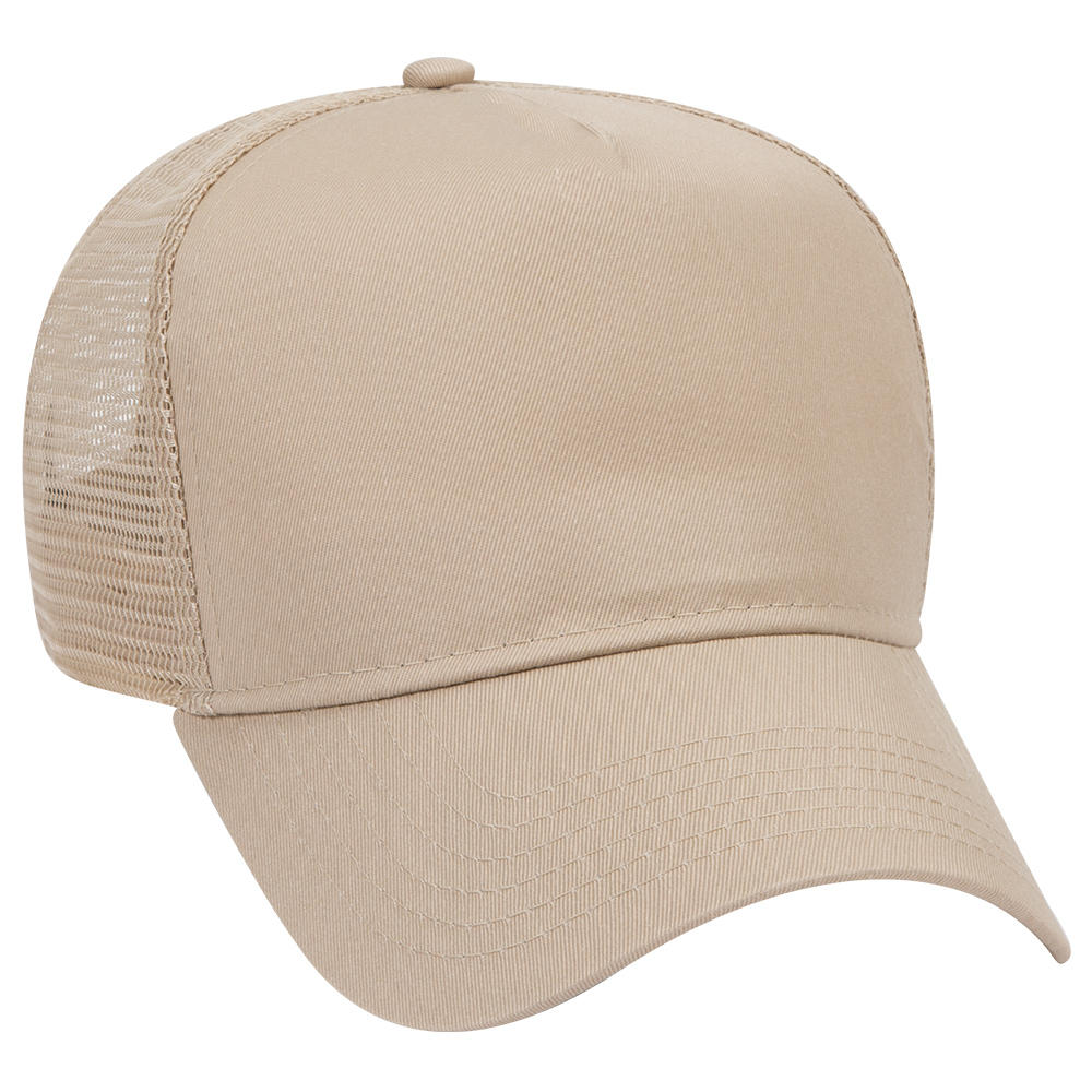 OTTO CAP® 5 Panel Mid Profile Mesh Back Trucker Hat 40