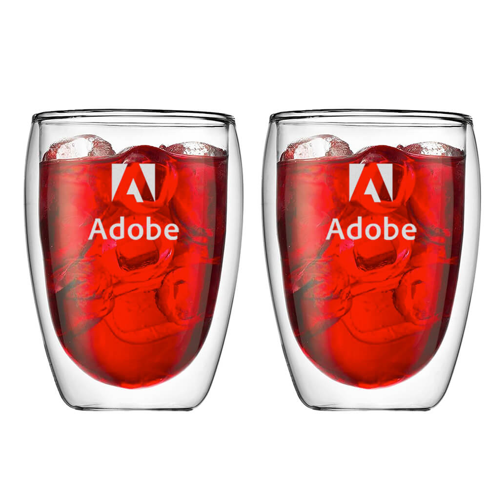 Pavina 12oz Double Wall Glass Two Piece Set