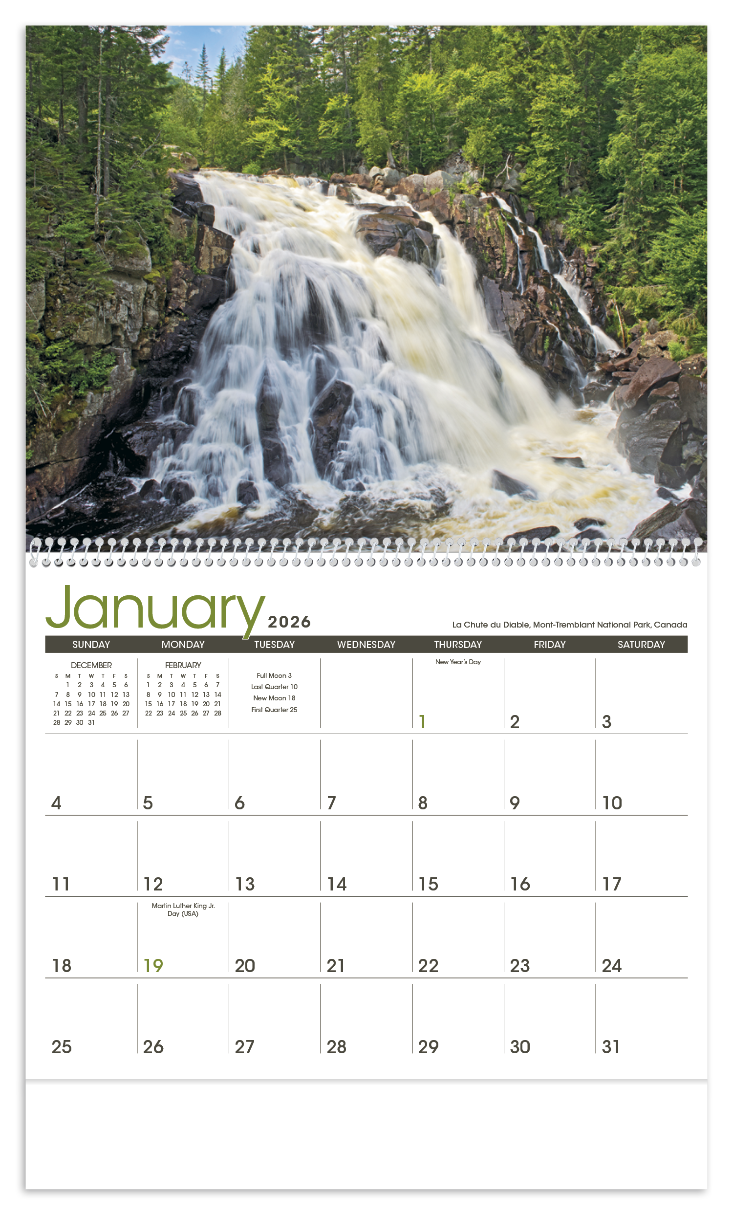 Triumph® Calendars Waterfalls Calendar 7