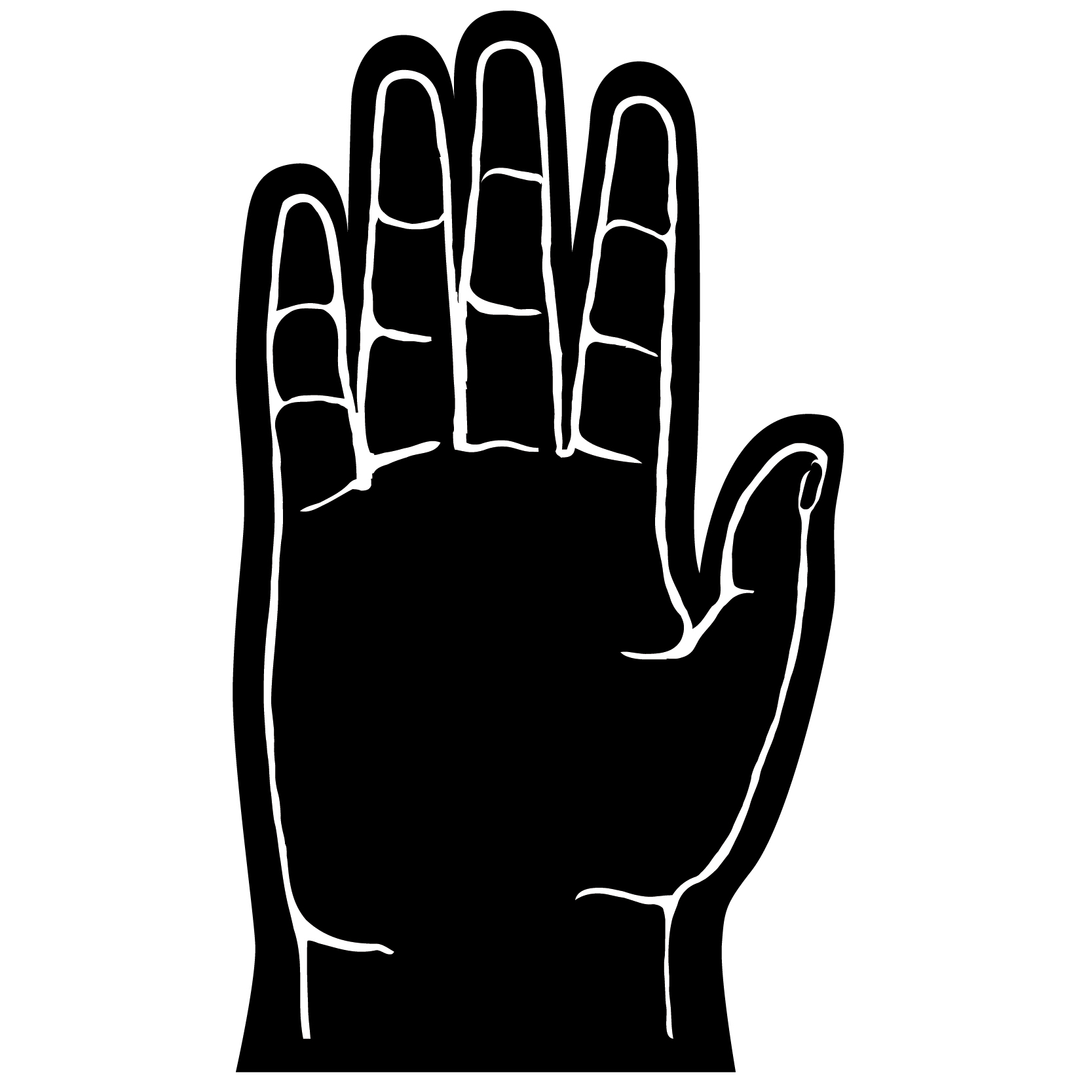 5 Finger Foam hand 16