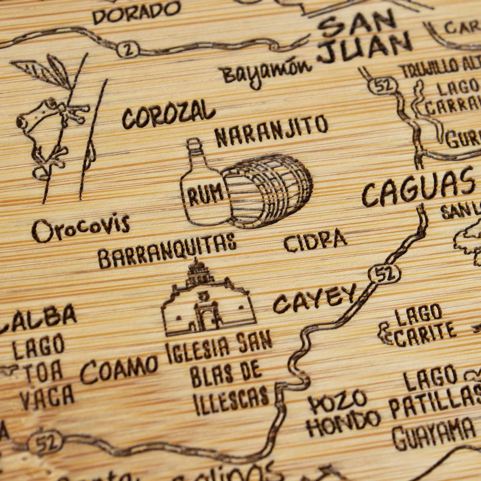 A Slice of Life Puerto Rico Serving & Cutting Board 2