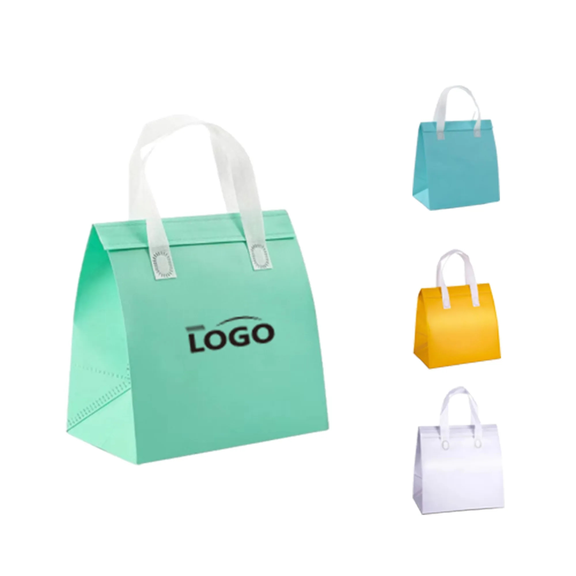Aluminum Foil Lined Insulated Takeout Bag Coffee Cooler Warm