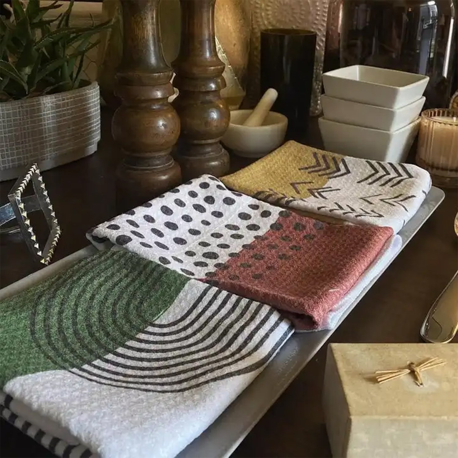 16" x 25" Sublimated Serged Edges Waffle Weave Towel 5