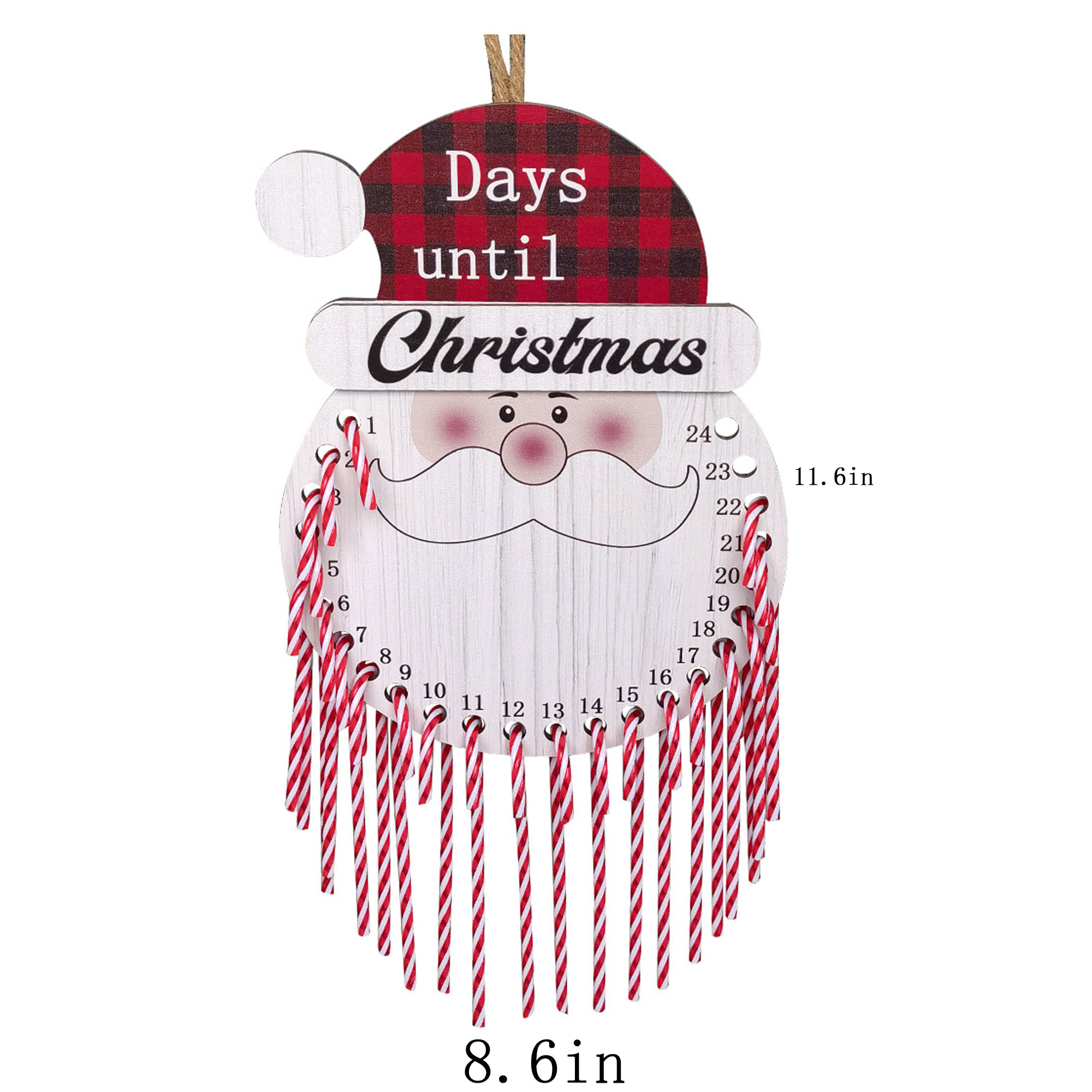 Wood Christmas Countdown Calendar Pendant ?C Stylish And Interactive 3