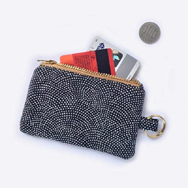 Coin Pouch with Clear ID Slot and Ring 5