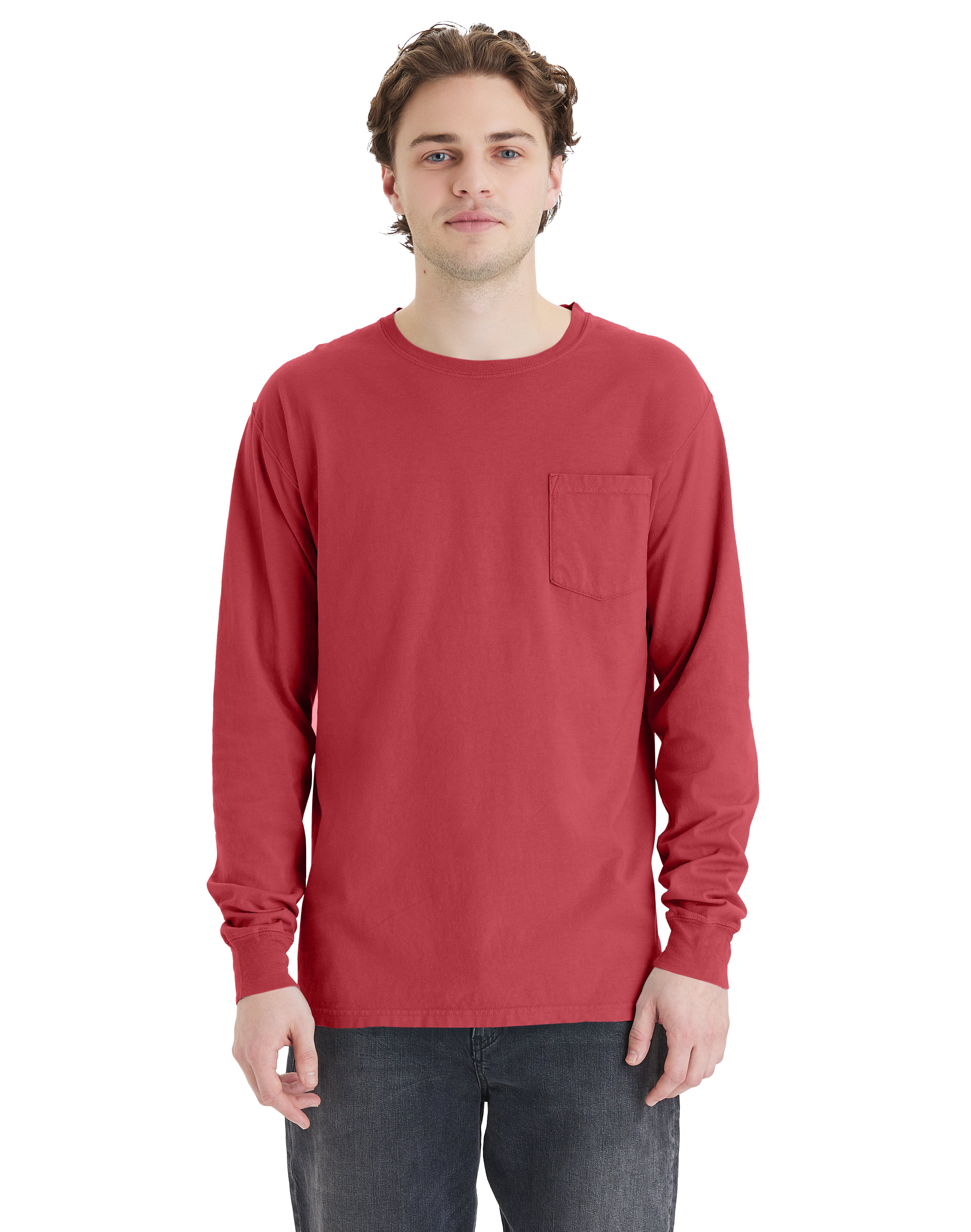 ComfortWash Long Sleeve Pocket T-Shirt 2