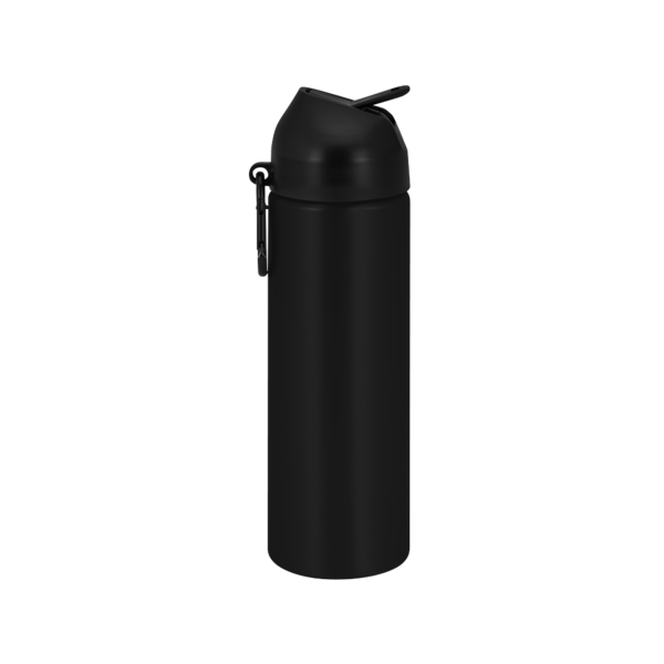 EasyFlow Recycled Aluminum Bottle w Straw Lid, custom water bottle with logo imprint 17