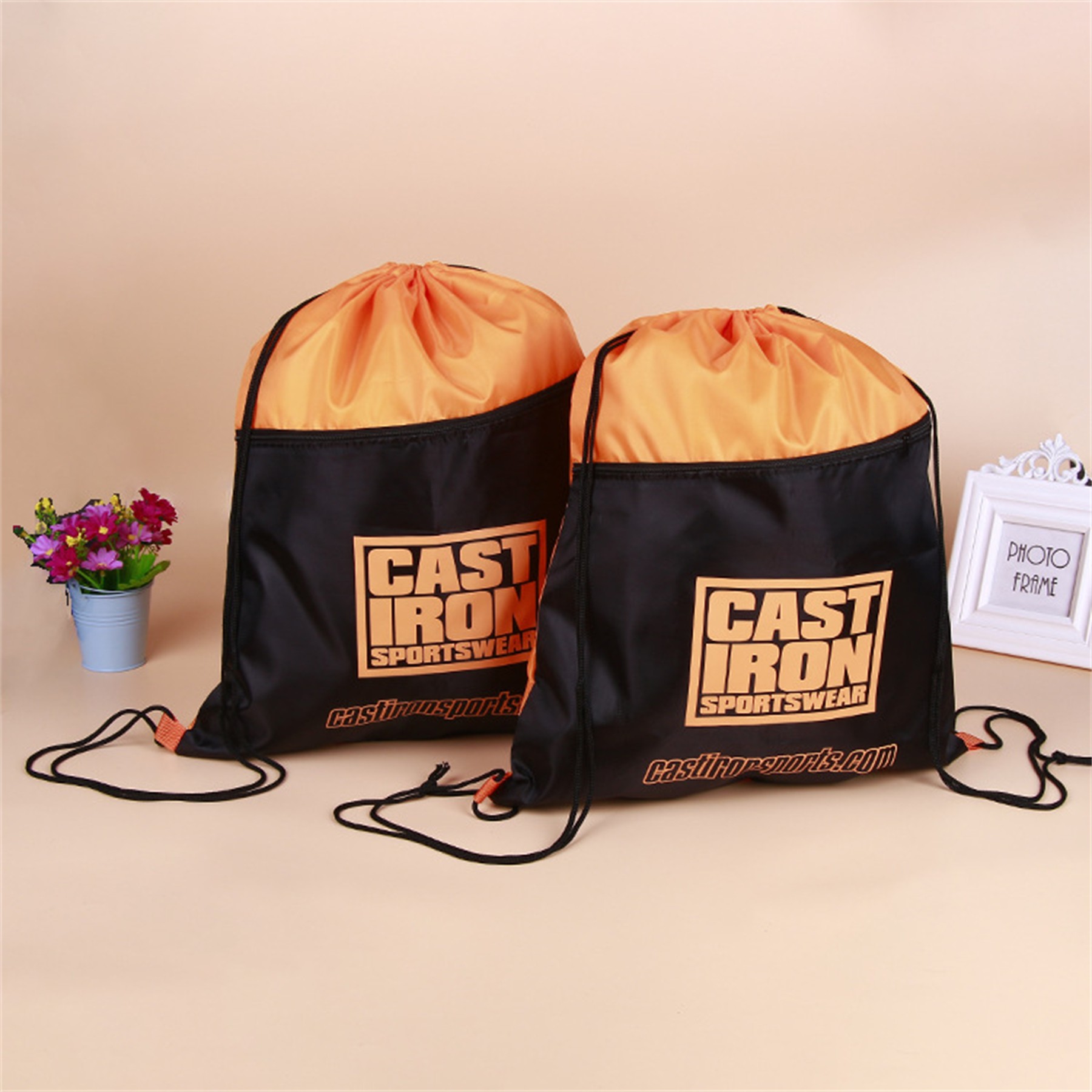 Drawstring Bag With Zipper 5