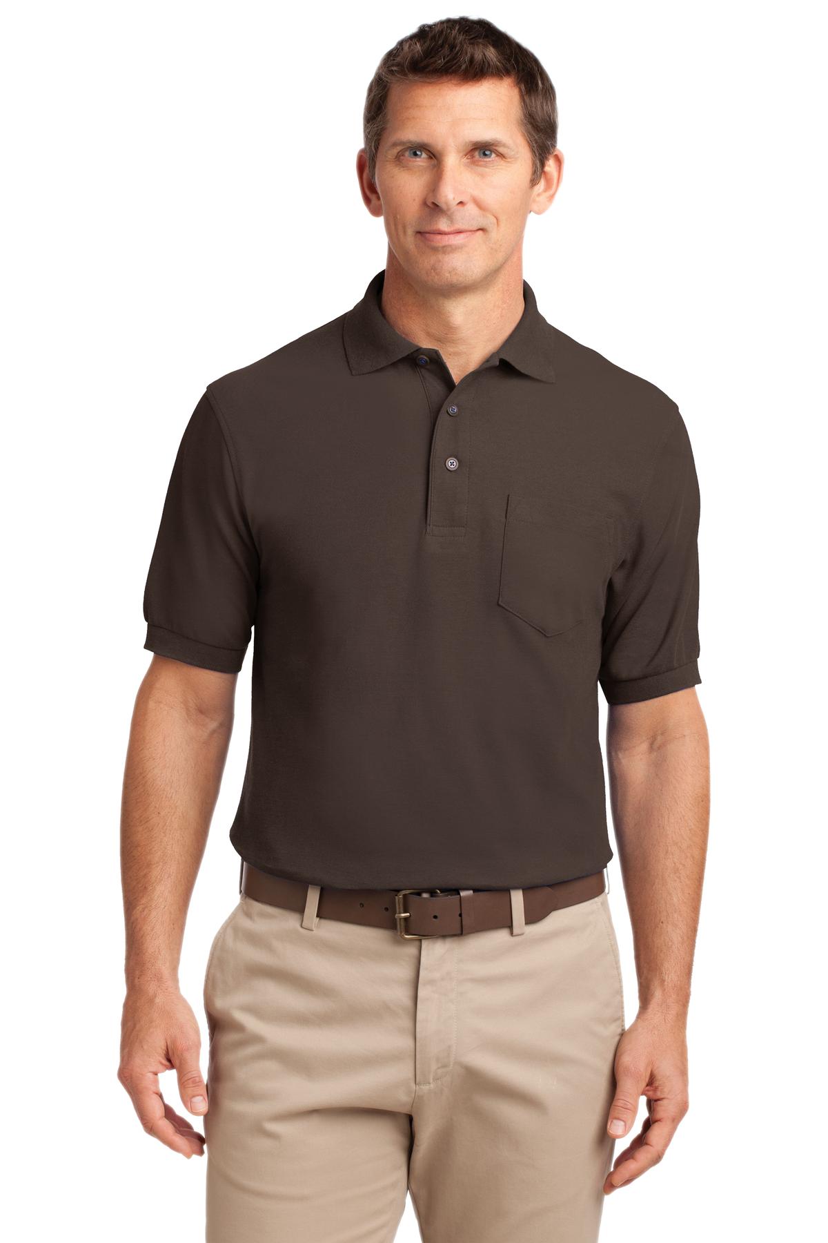 Port Authority Silk Touch Polo with Pocket. K500P 86