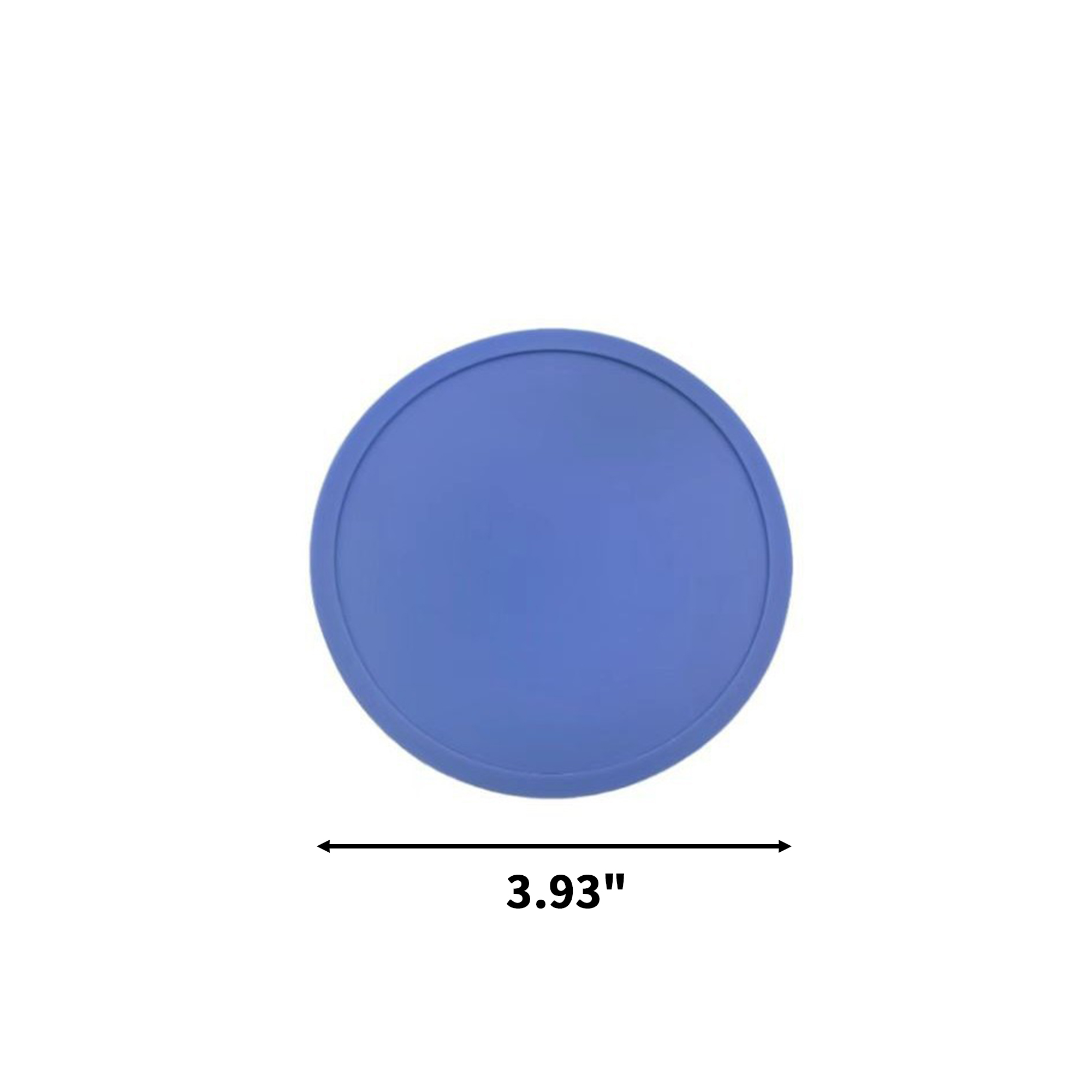 Heat Resistant Silicone Cup Coaster 3.93" Diameter Non Slip Rim 12