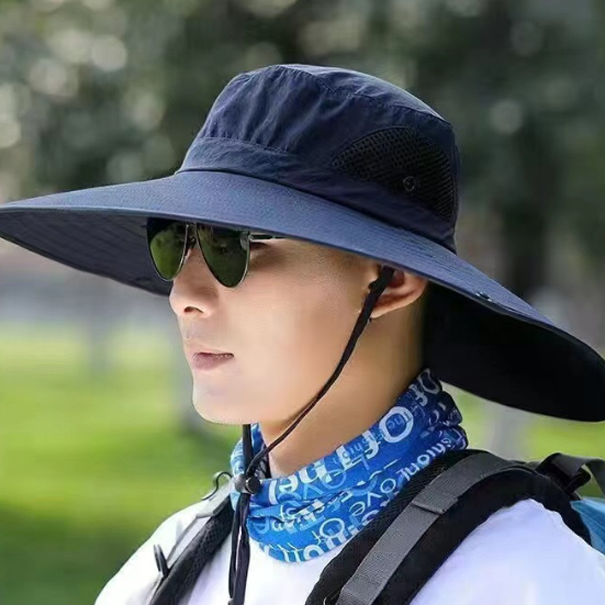 6 Inch Brim Wide Fishing Bucket Hat 4