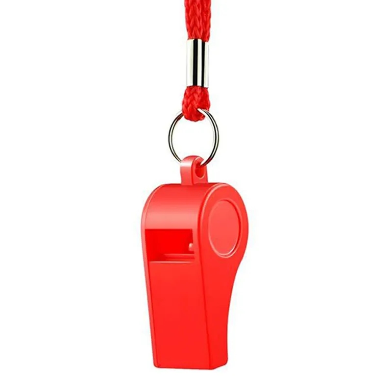 Colorful Plastic Whistles With Lanyards 9