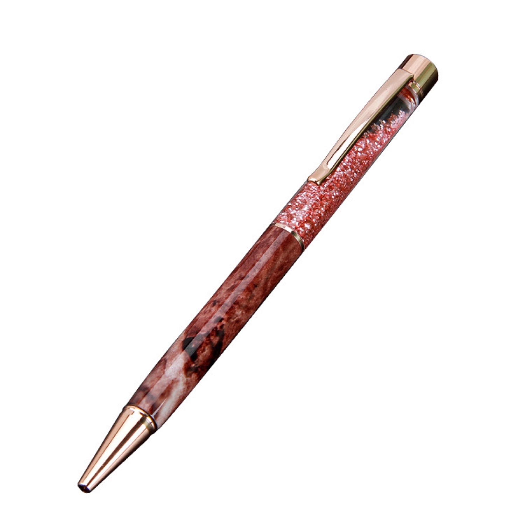 Oil Floating Glitter Metal Ballpoint Pen 1
