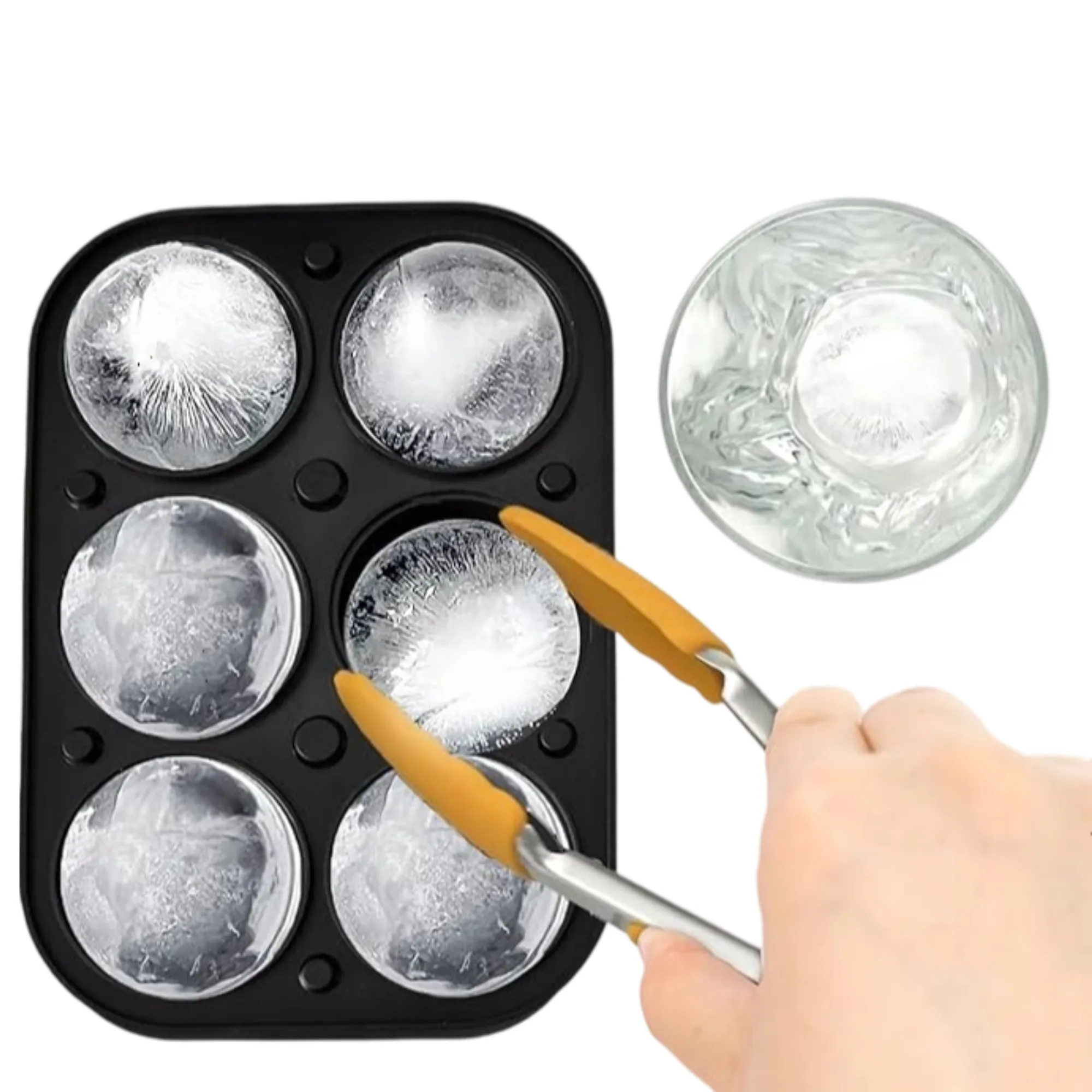 Silicone Six-Cavity Ice Ball Mold 1