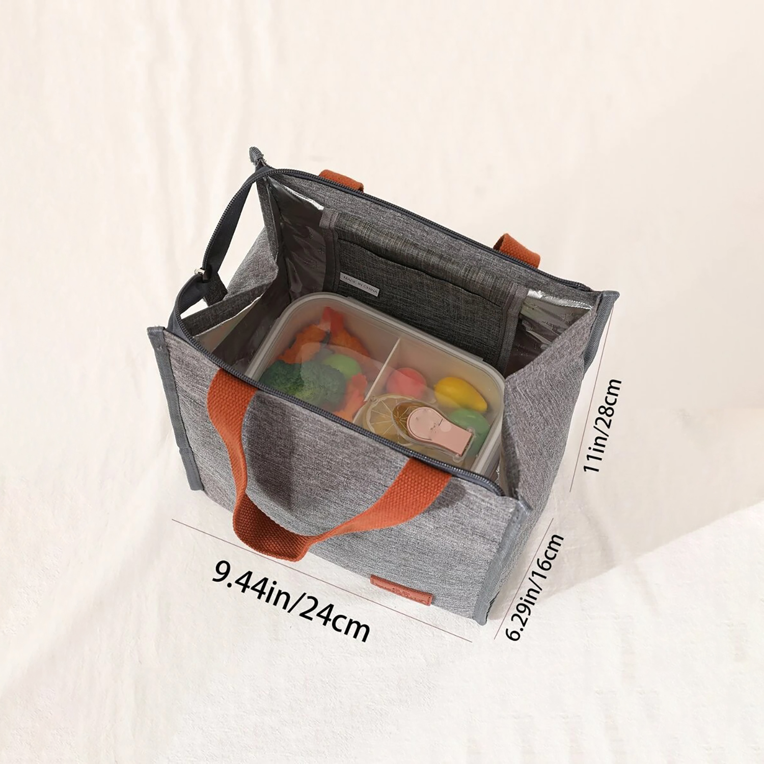 Oxford Large Capacity Thickened Insulated Lunch Bag With Shoulder Strap ?C Perfect For  Meals 5