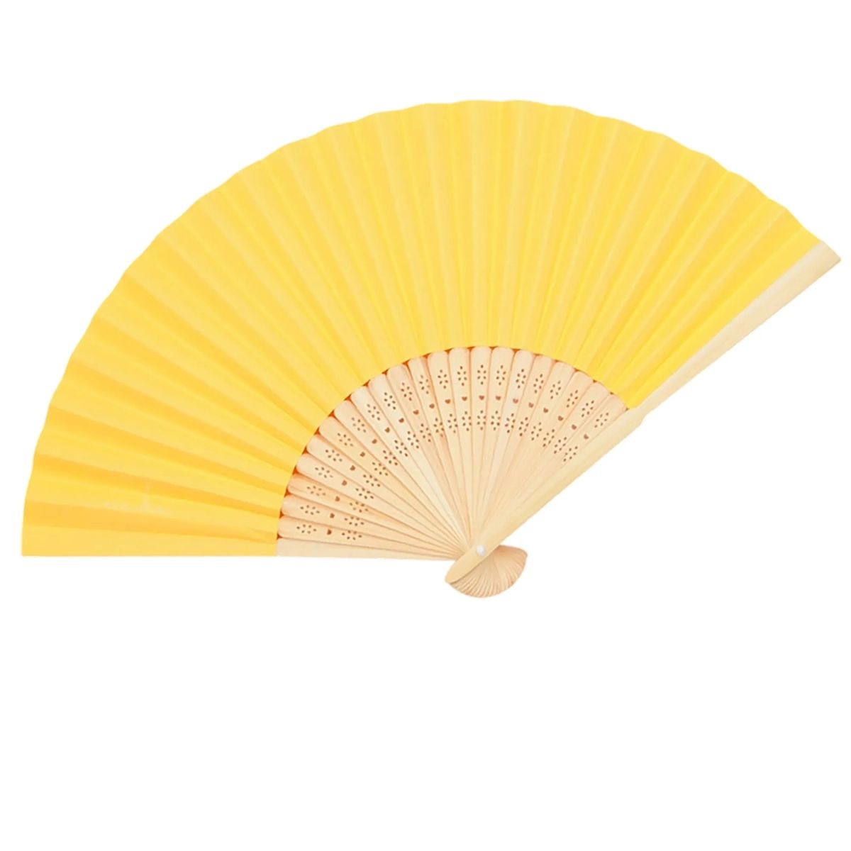 14.96 Inch Paper Fan with Bamboo Frame Lightweight Design 9