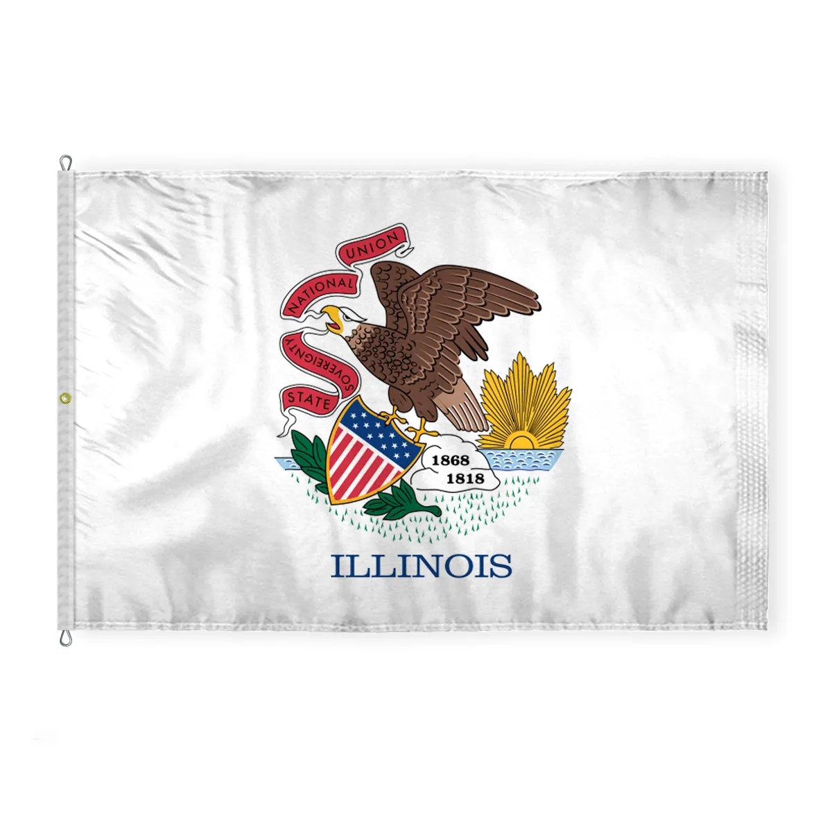 12"x18" to  8'x12'  Illinois Nylon Flags 8
