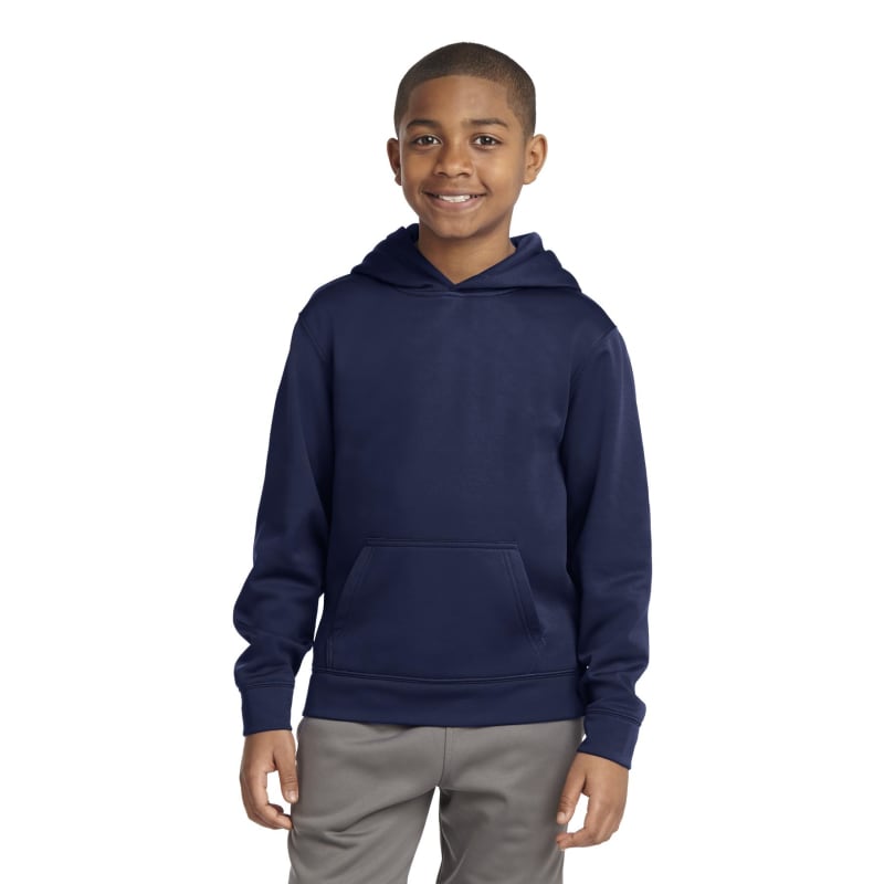 Sport-Tek Youth Sport-Wick Fleece Hooded Pullover. 12