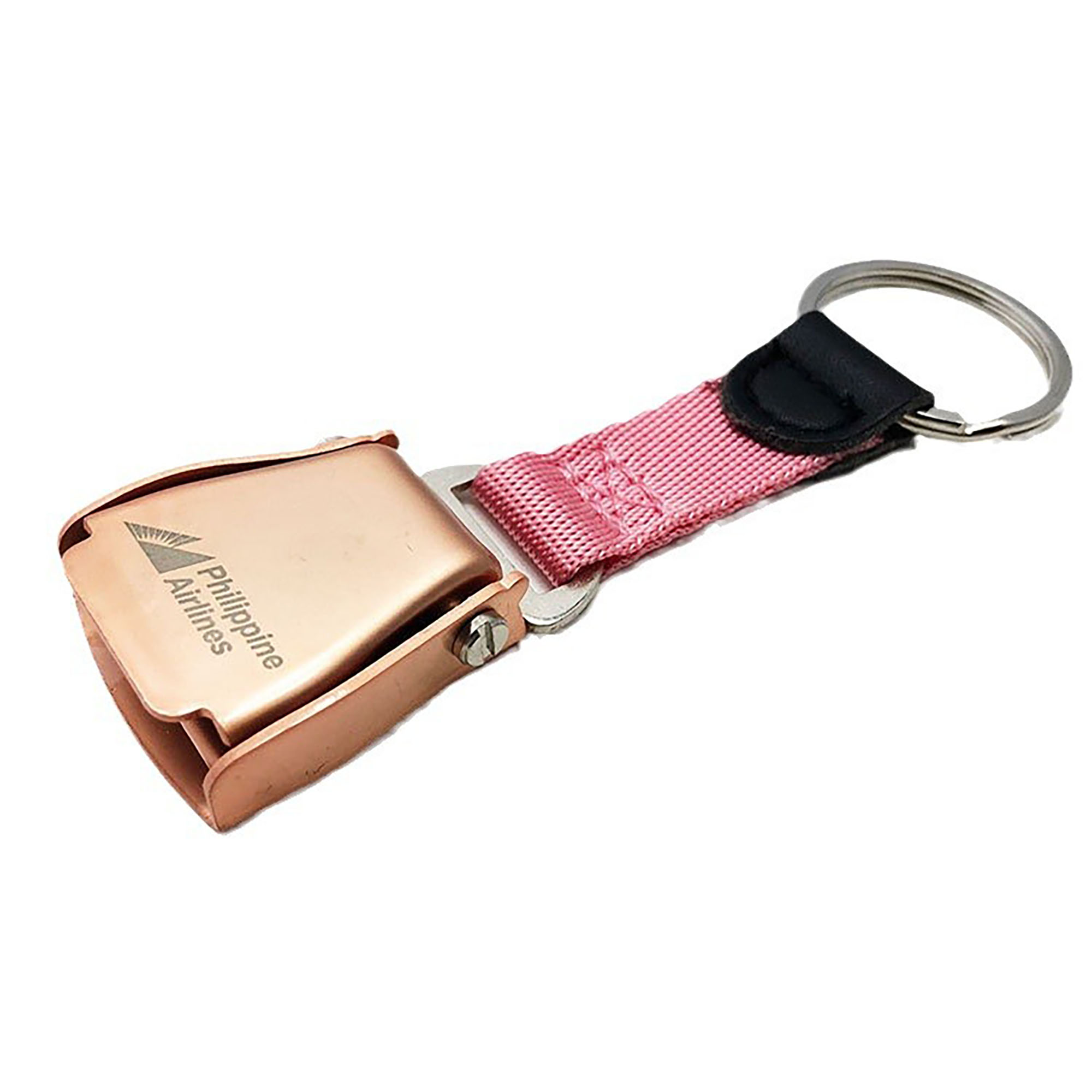 Metal Seatbelt Airplane Buckle KeyChain 2