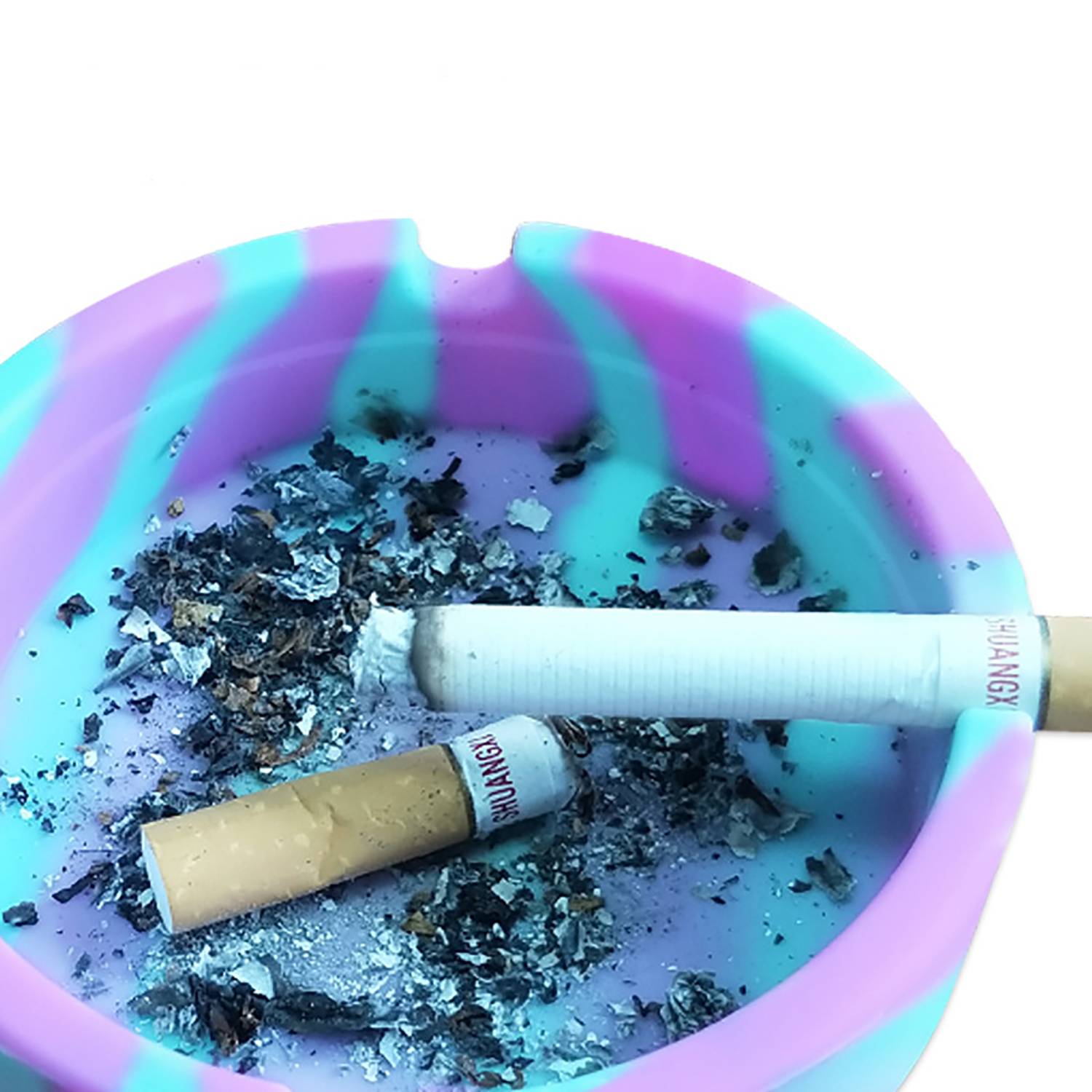 Round Silicone Heat Resistant Ashtray 6