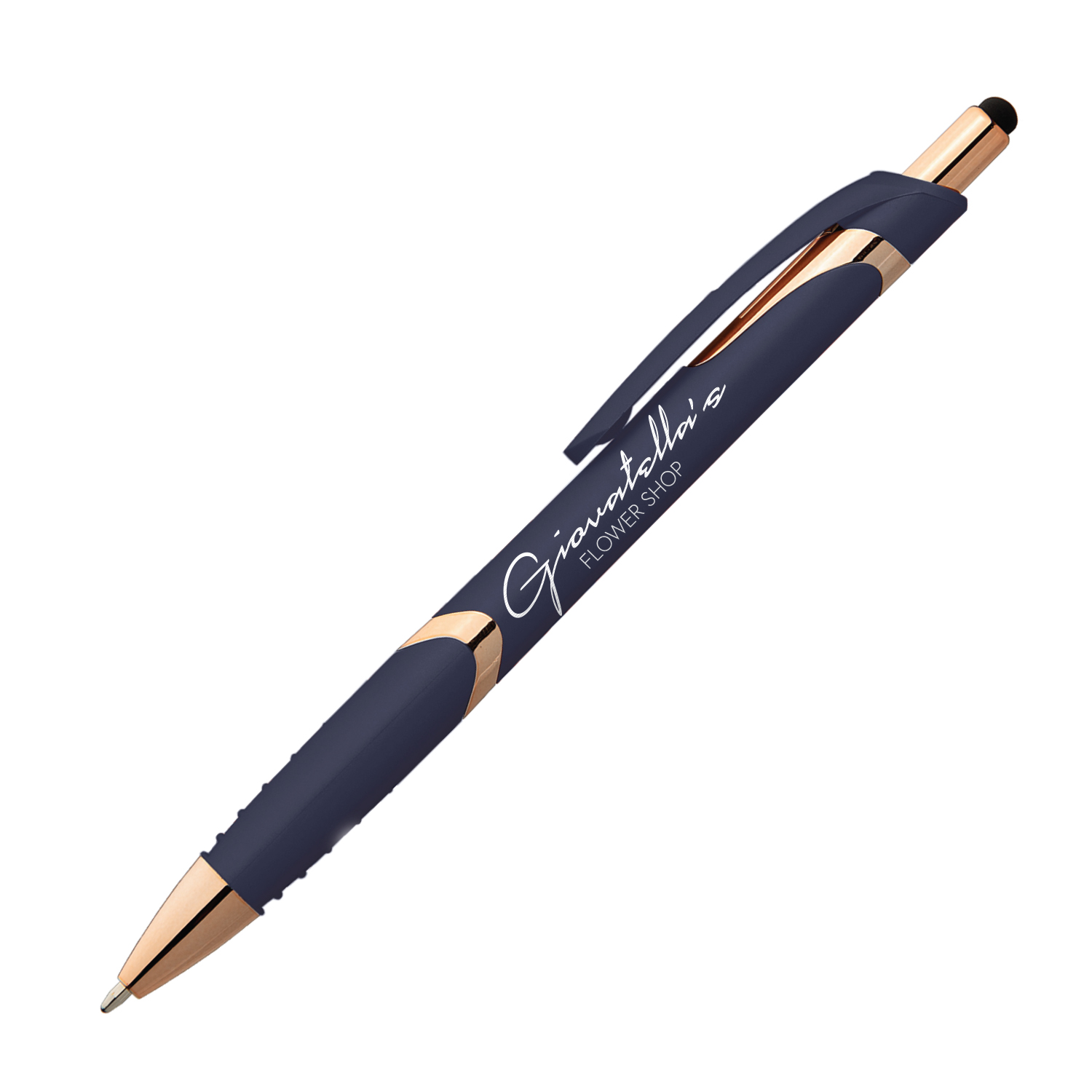 Gemini Softy Rose Gold Plastic Pen (1 Color Imprint) 3