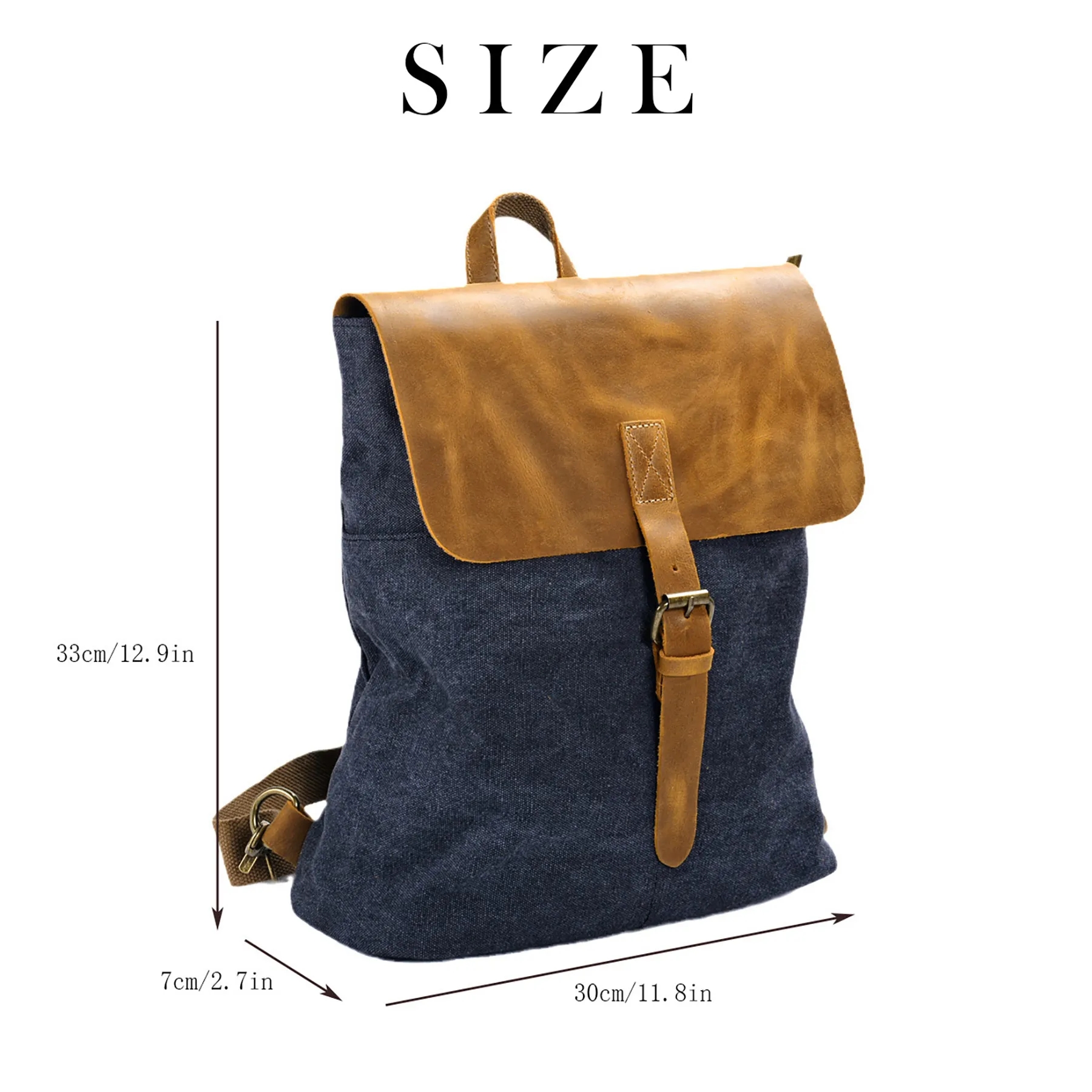 Canvas Patchwork Cowhide Simple Women's Bag 3
