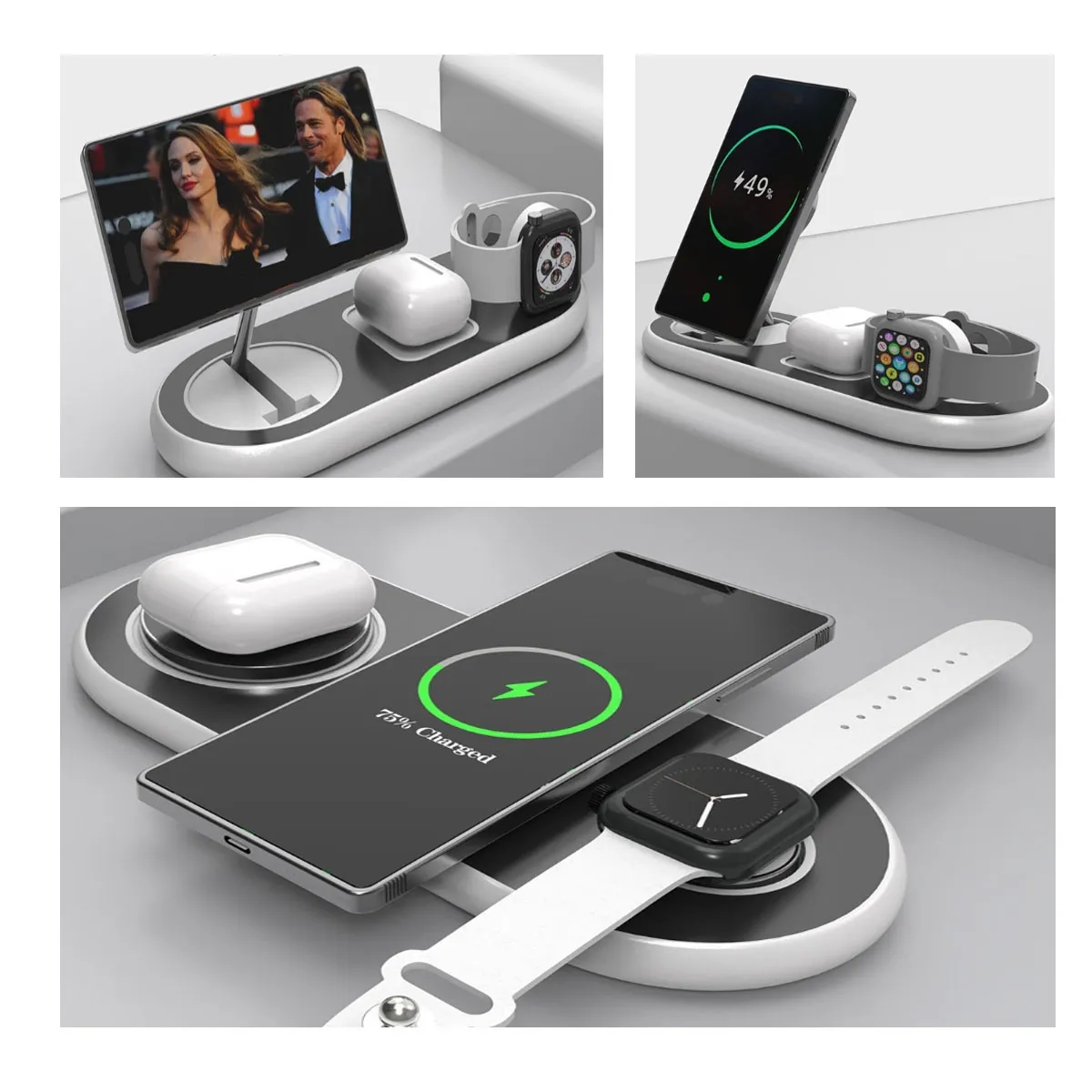 3-In-1 Strong Magnetic Snap Fast Wireless Charging Station 4