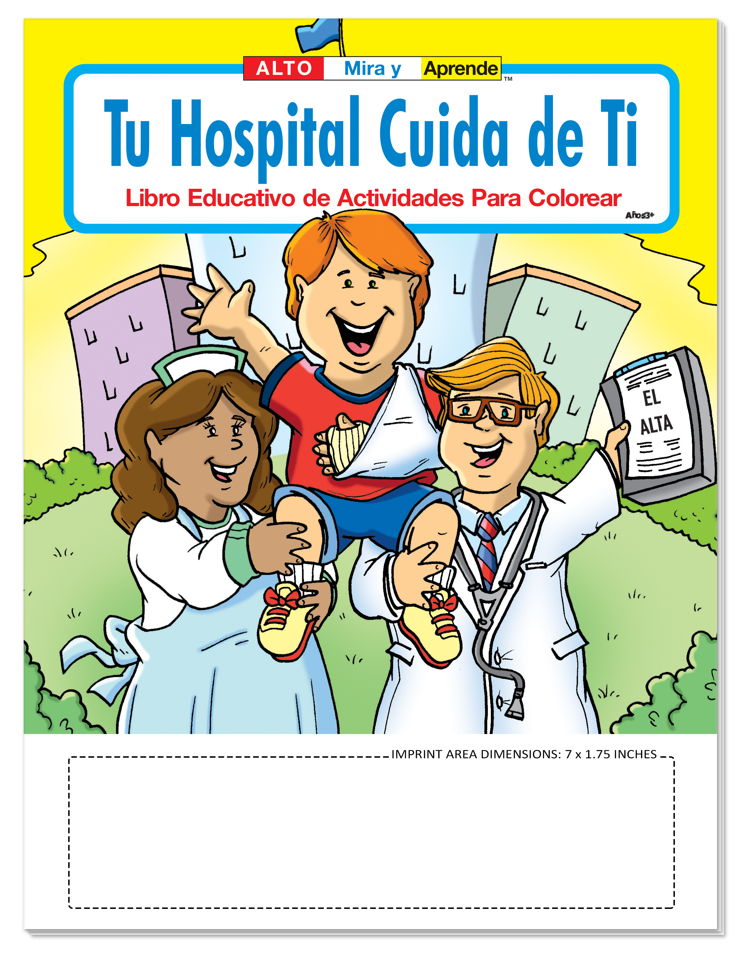 COLORING BOOK - Your Hospital Cares About You (Spanish) Coloring & Activity Book 3
