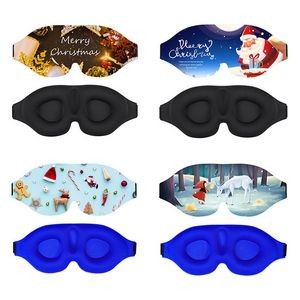 3D Christmas Print Sleep Mask 2