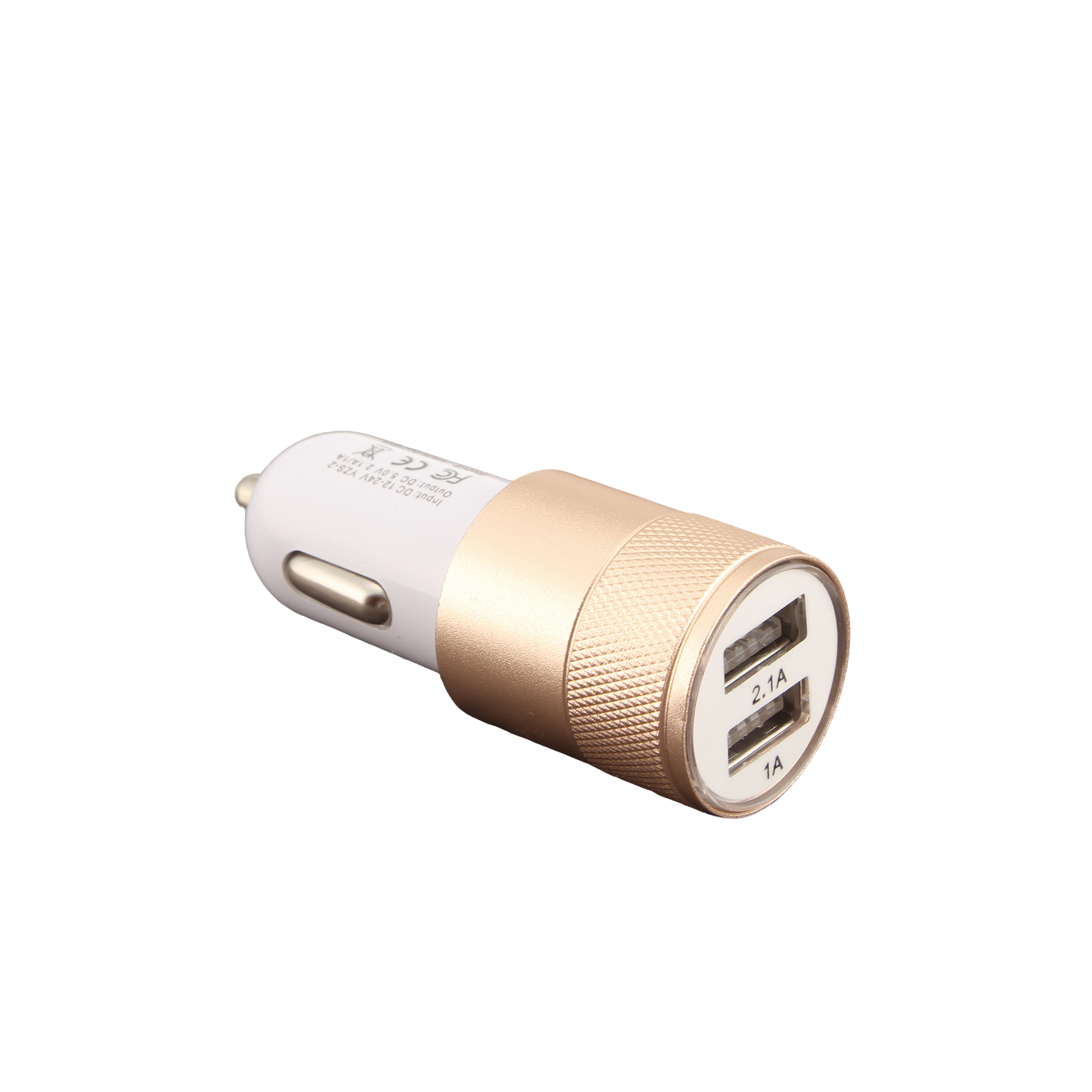 Dual Port Car Charger With Metal Housing 3