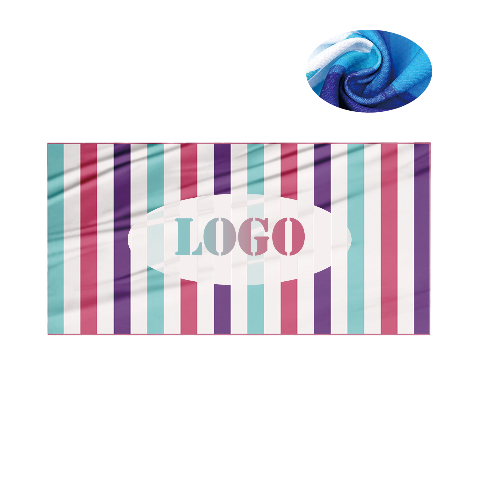 59"x28" Full Colors Microfiber Beach Towels 1