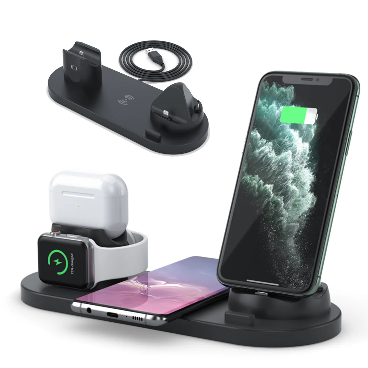 6 In 1 Mobile Wireless Charging Station 2