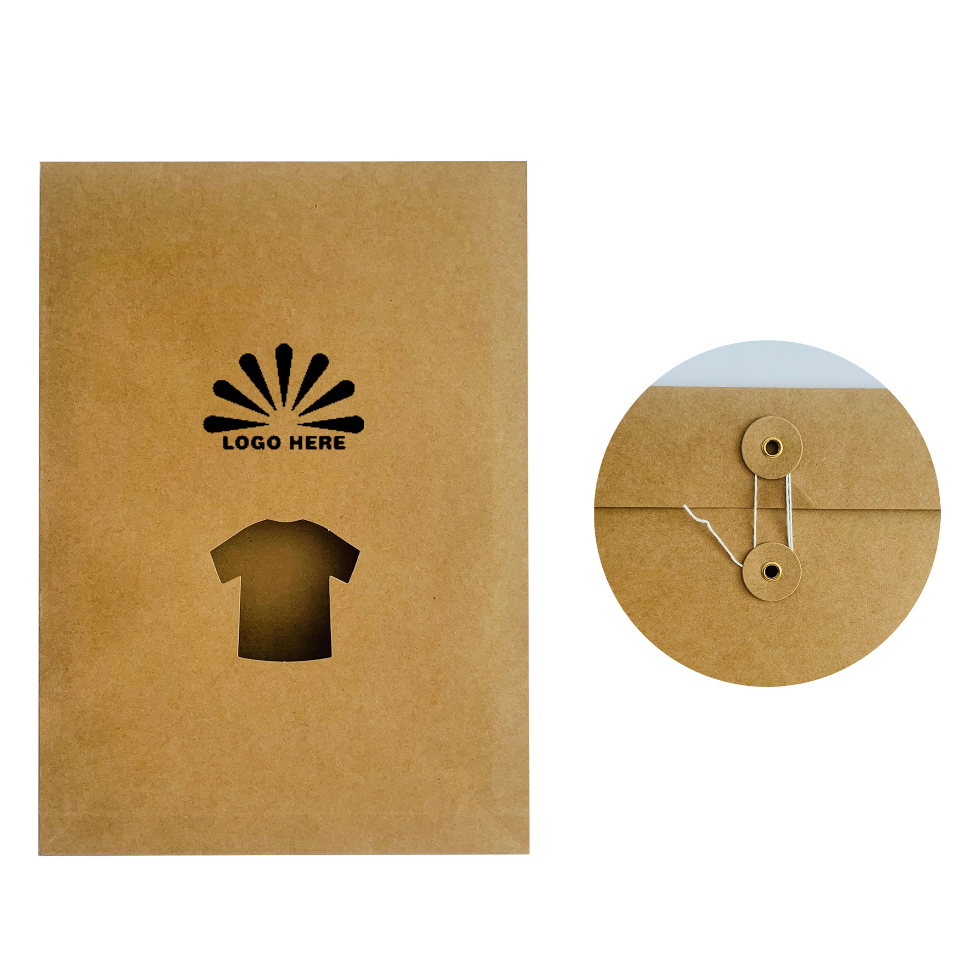 Kraft Paper Folder-Style Garment Packaging Bag 1