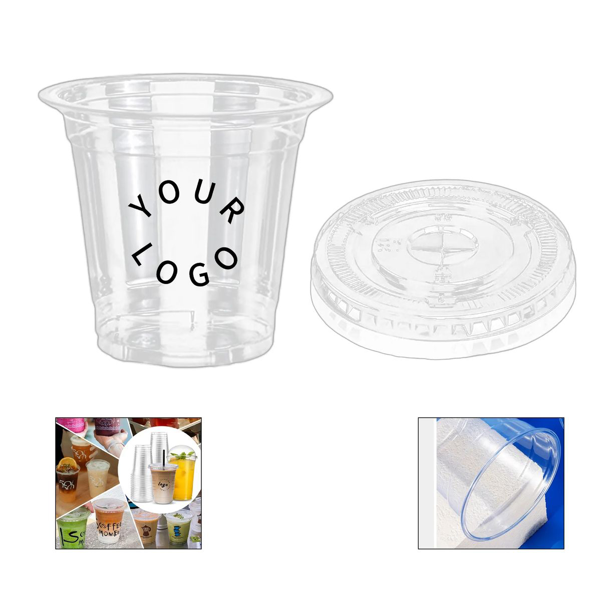 Disposable Drink Cup Clear PET 12OZ 3
