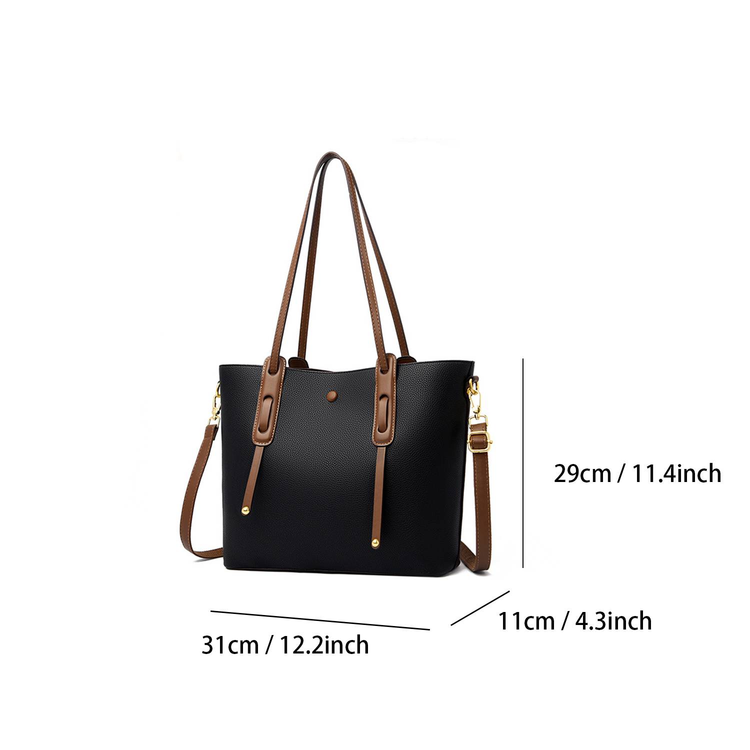 PU Leather Women Purses and Handbags Tote Shoulder Bag 1